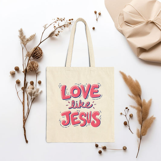 Love Like Jesus Canvas Tote Bag