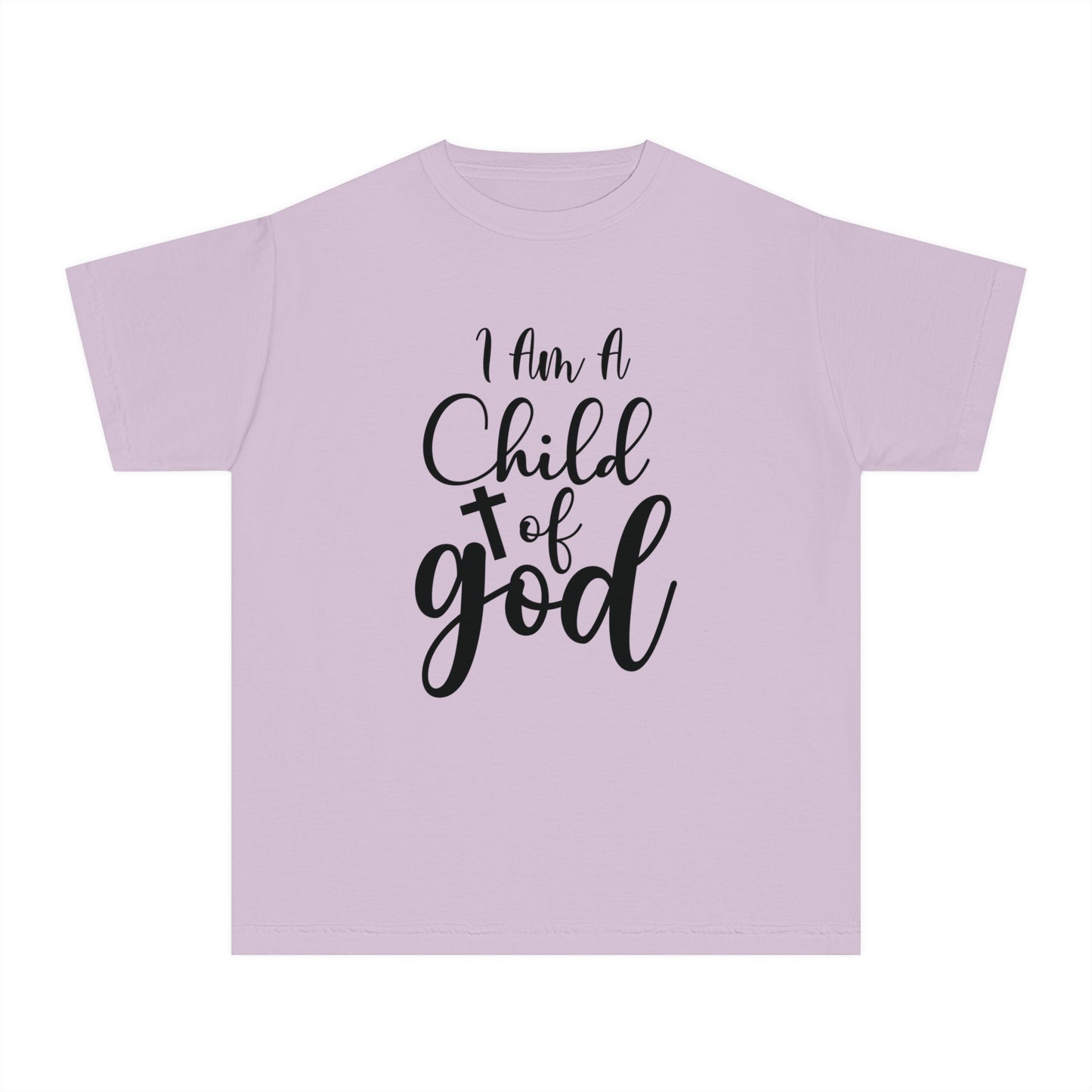 I Am A Child Of God Comfort Colors Youth Christian Tee