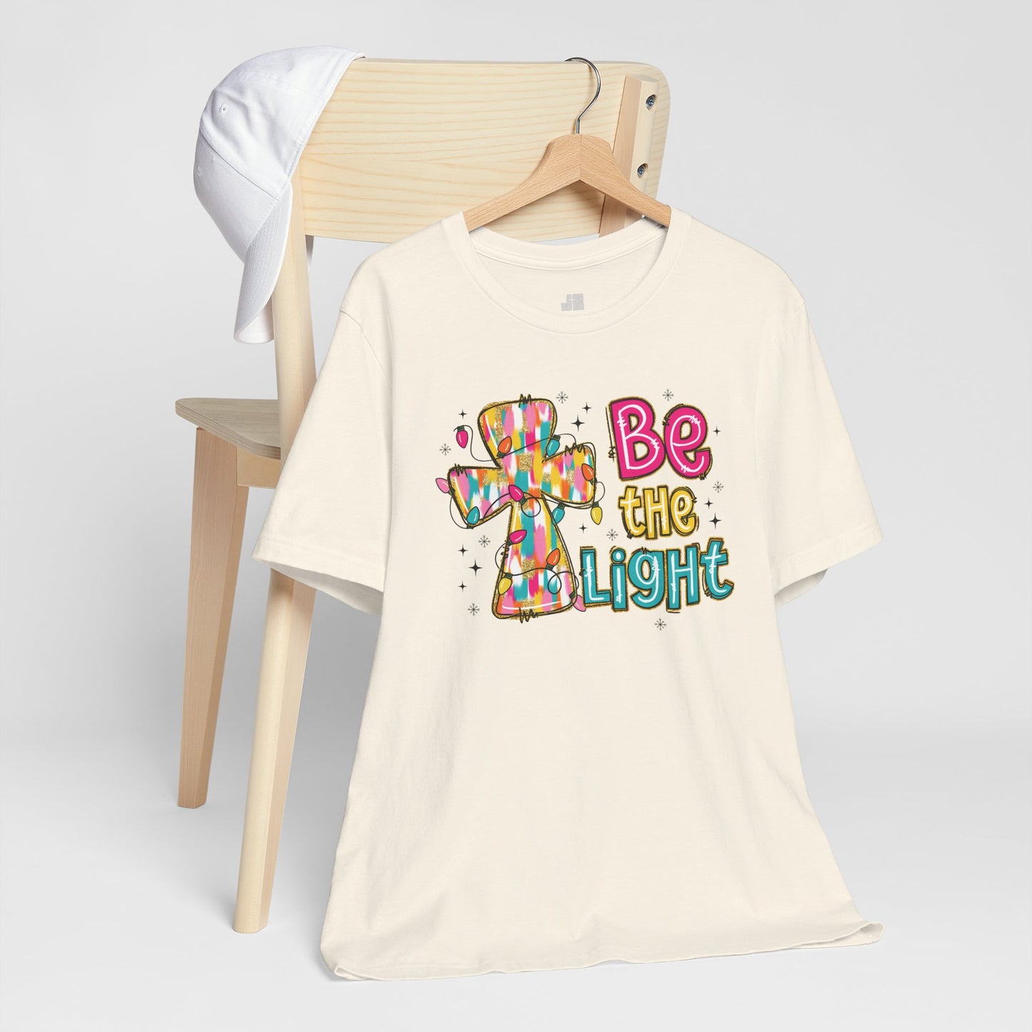 Be The Light Soft Cotton Tee - Christian Christmas Shirt