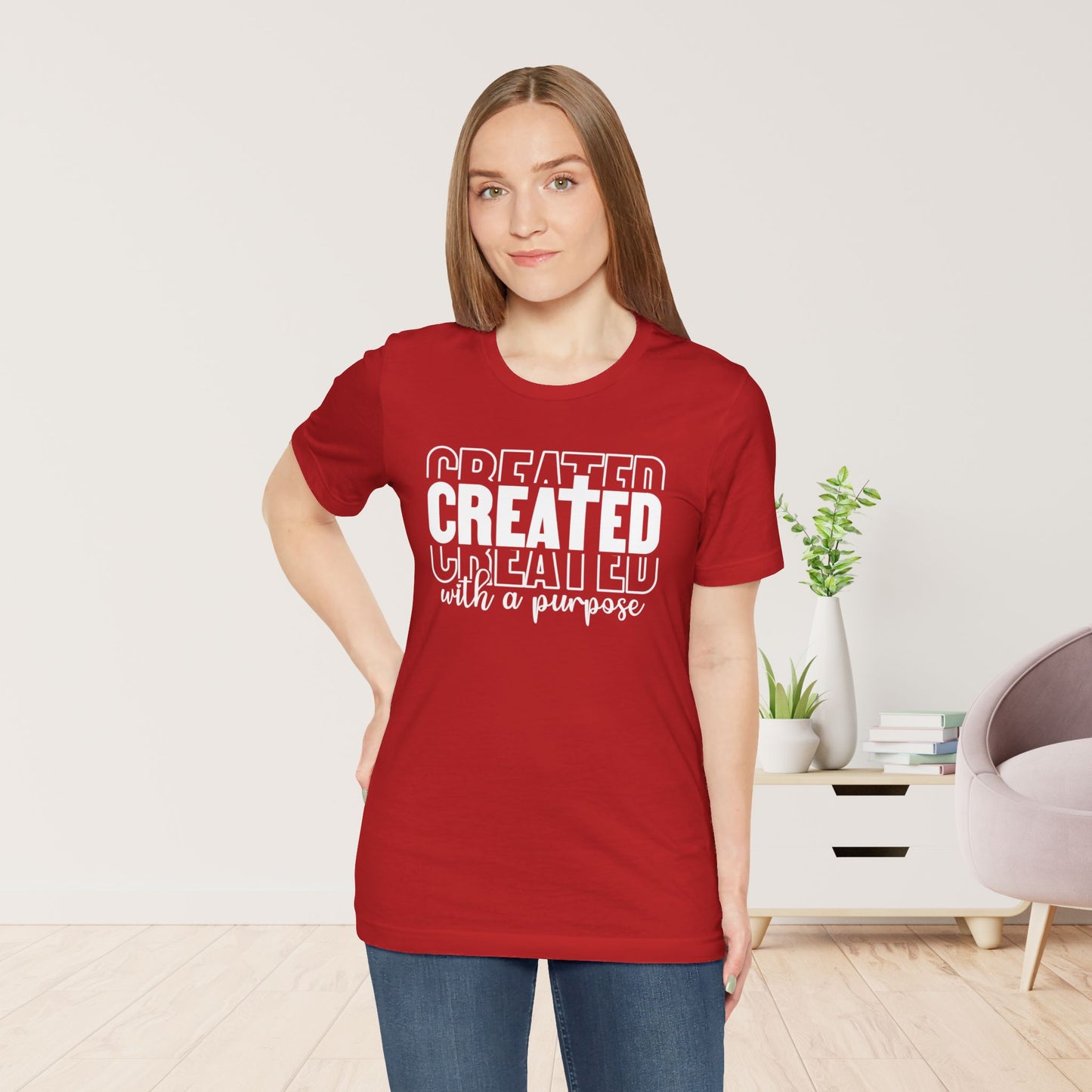 Created with a Purpose Christian Soft Cotton Tee