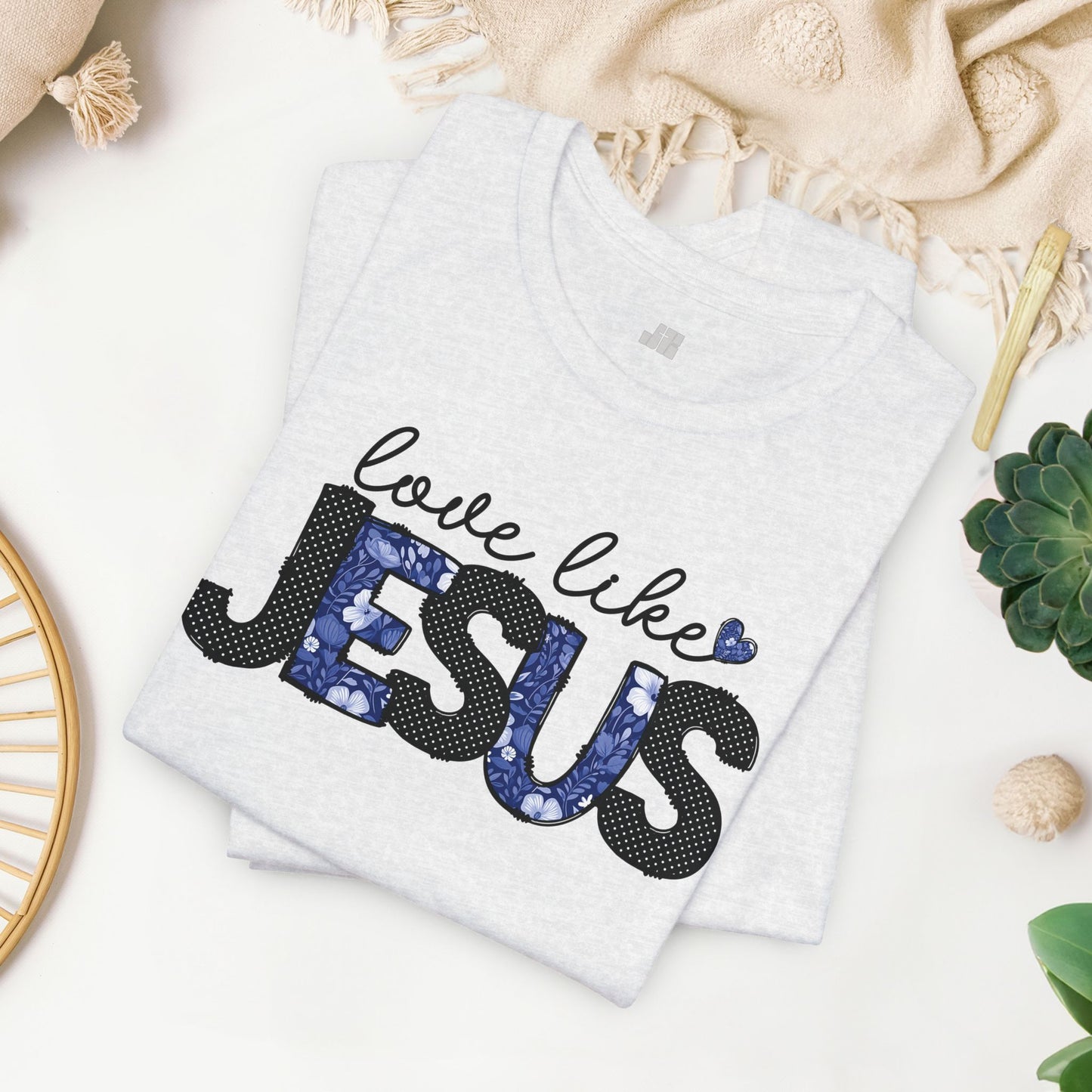 Love Like Jesus Soft Cotton Tee - Christian Shirt