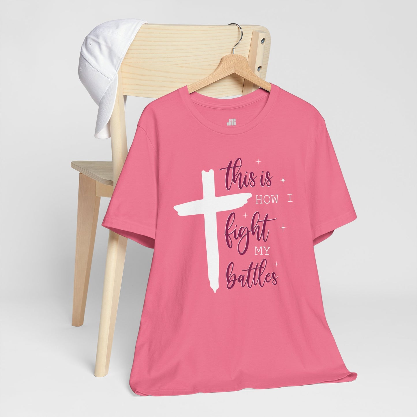 This is How I Fight My Battles Bible Verse Soft Cotton Tee - Christian Tee