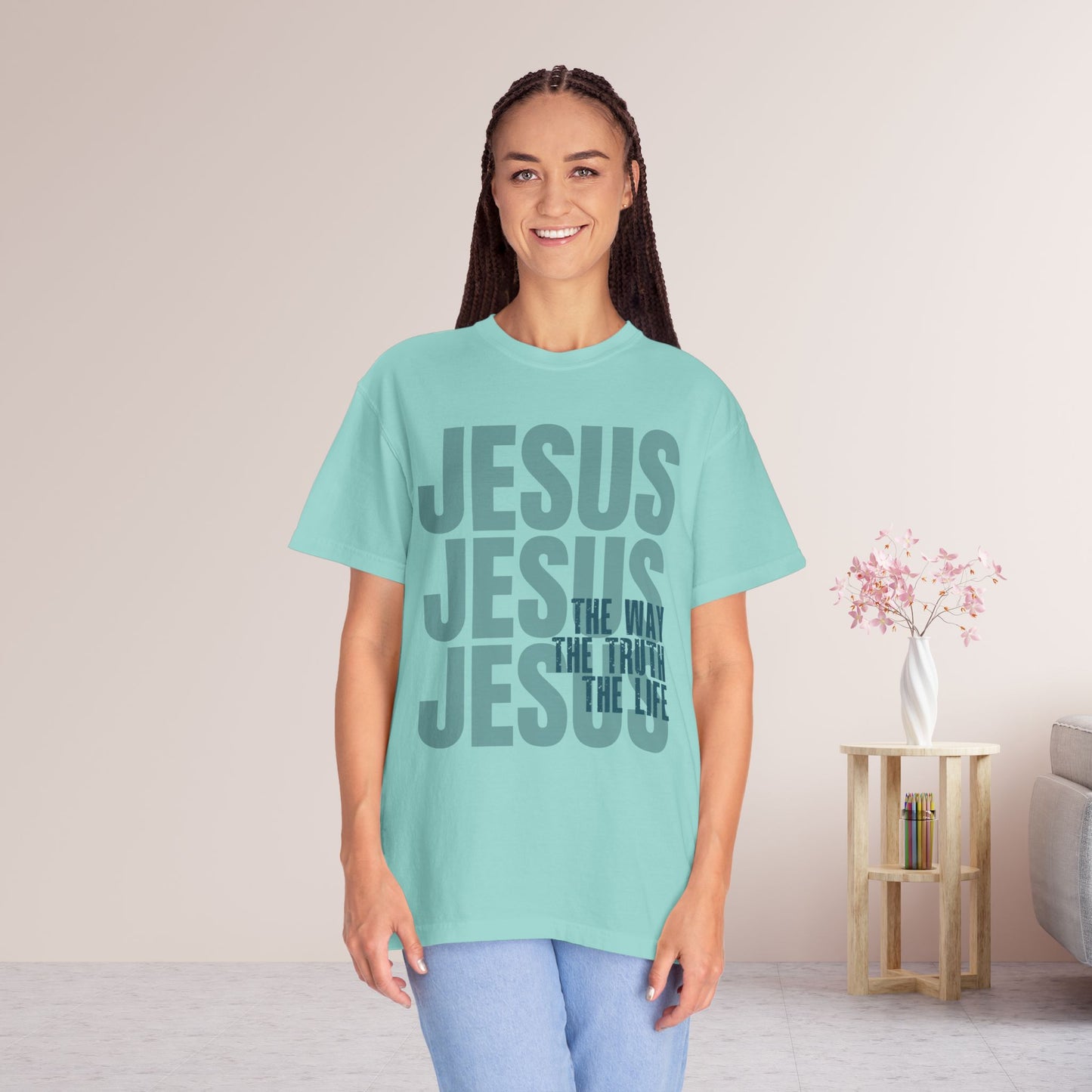 Comfort Colors Jesus Shirt - Bible Verse Shirt John 14:6