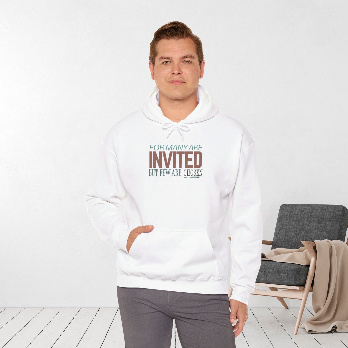 For Many Are Invited But Few Are Chosen - Make Heaven Crowded Christian Hoodie