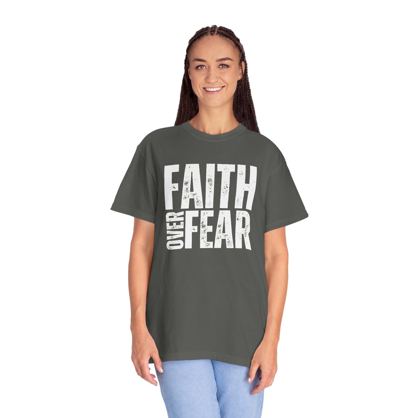 Comfort Colors Faith Over Fear Trendy Christian Shirt