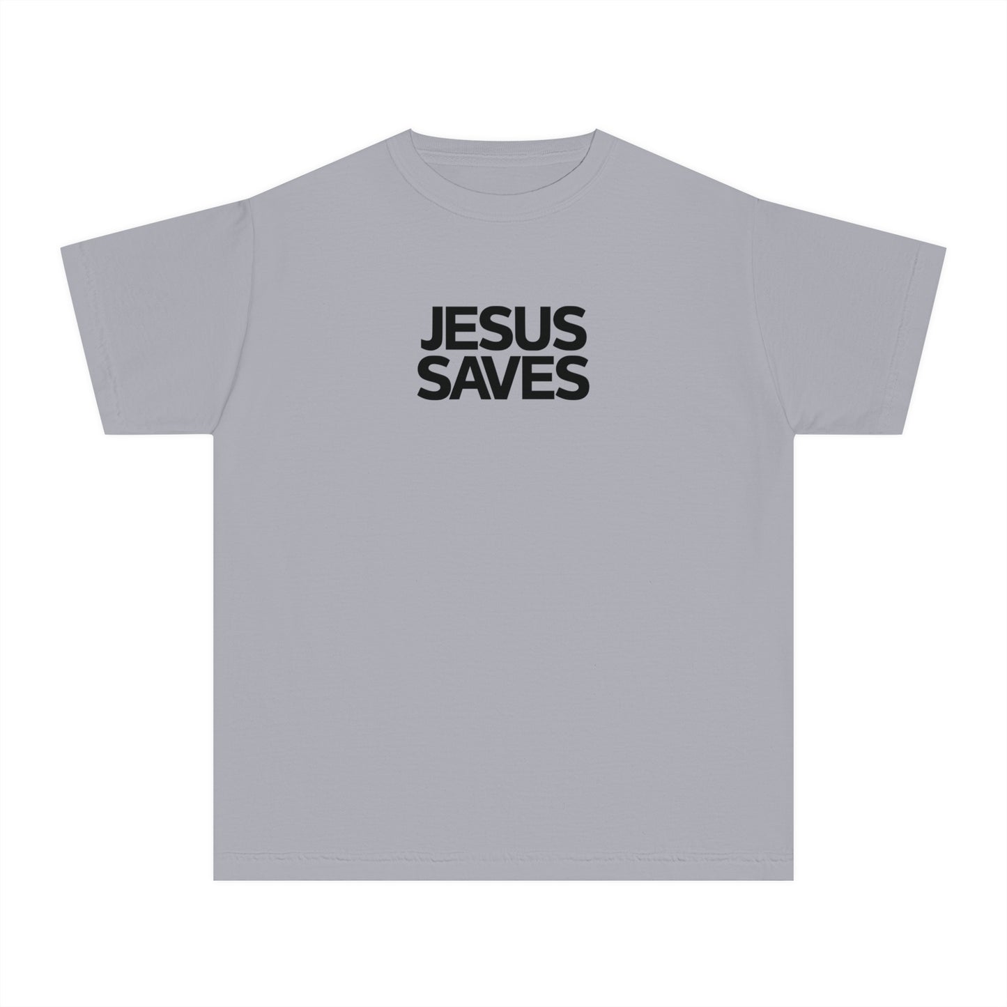 Jesus Saves Comfort Colors Youth Christian Tee