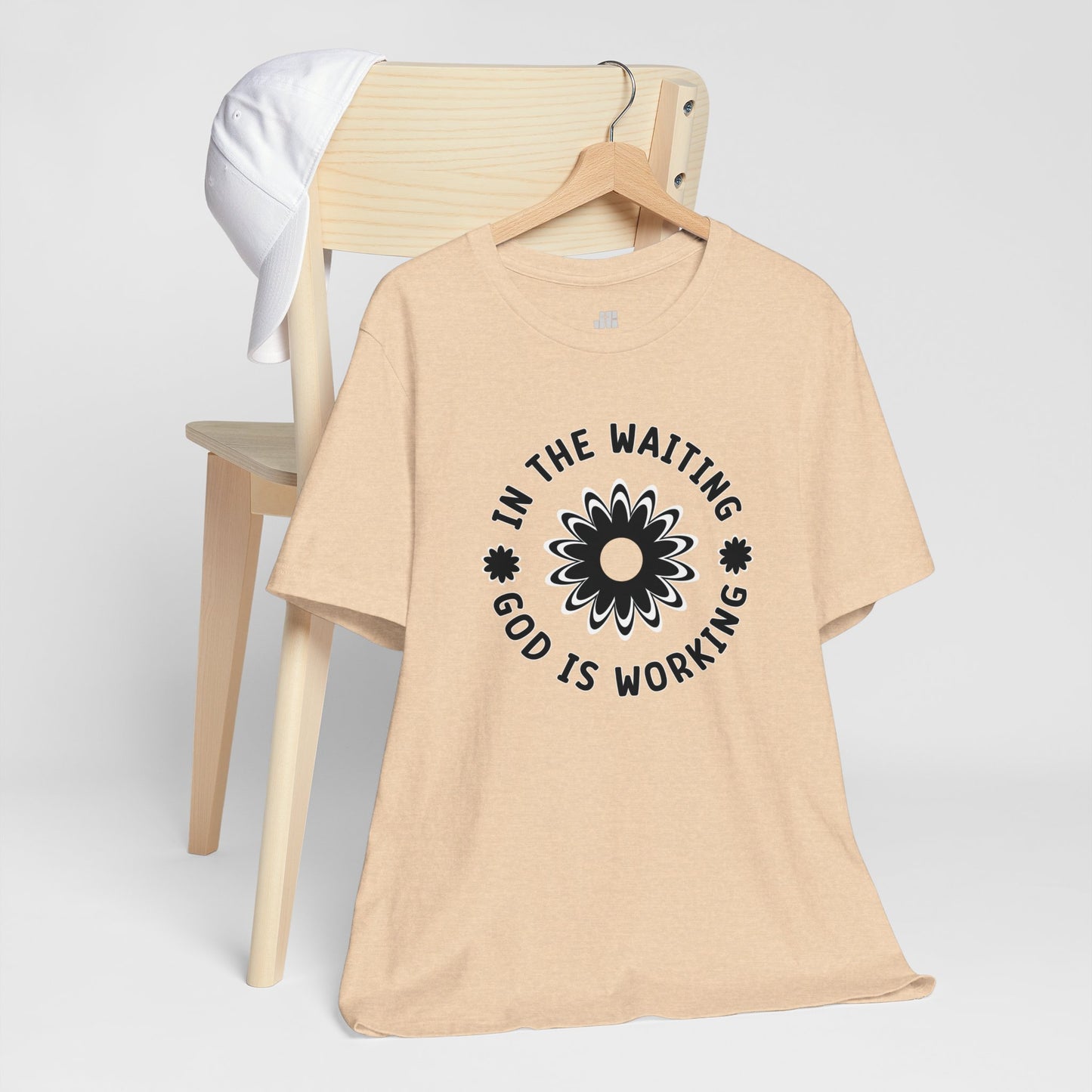 In the Waiting God is Working Soft Cotton Tee - Christian Shirt