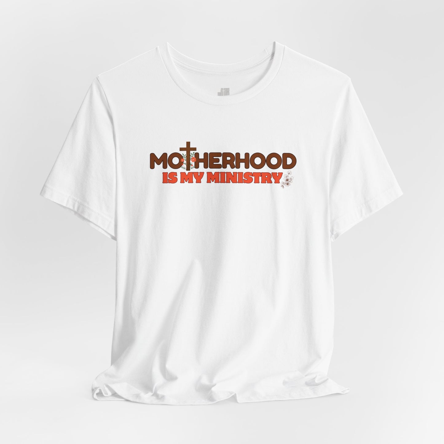 Motherhood is My Ministry Christian Soft Cotton Tee