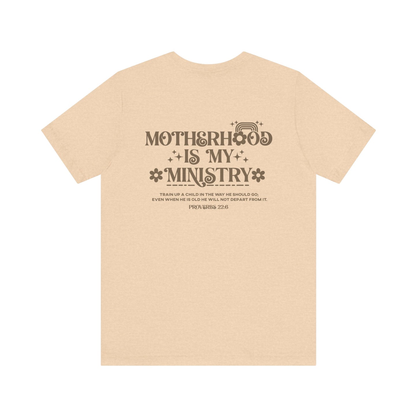 Motherhood is My Ministry Christian Soft Cotton Tee