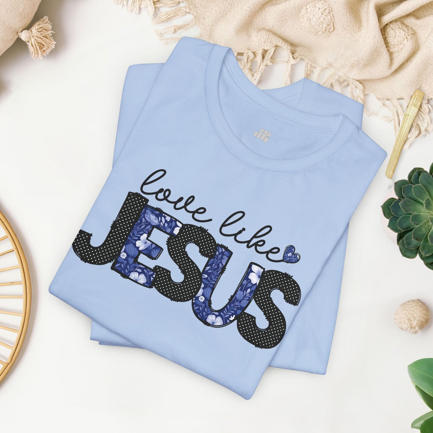 Love Like Jesus Soft Cotton Tee - Christian Shirt