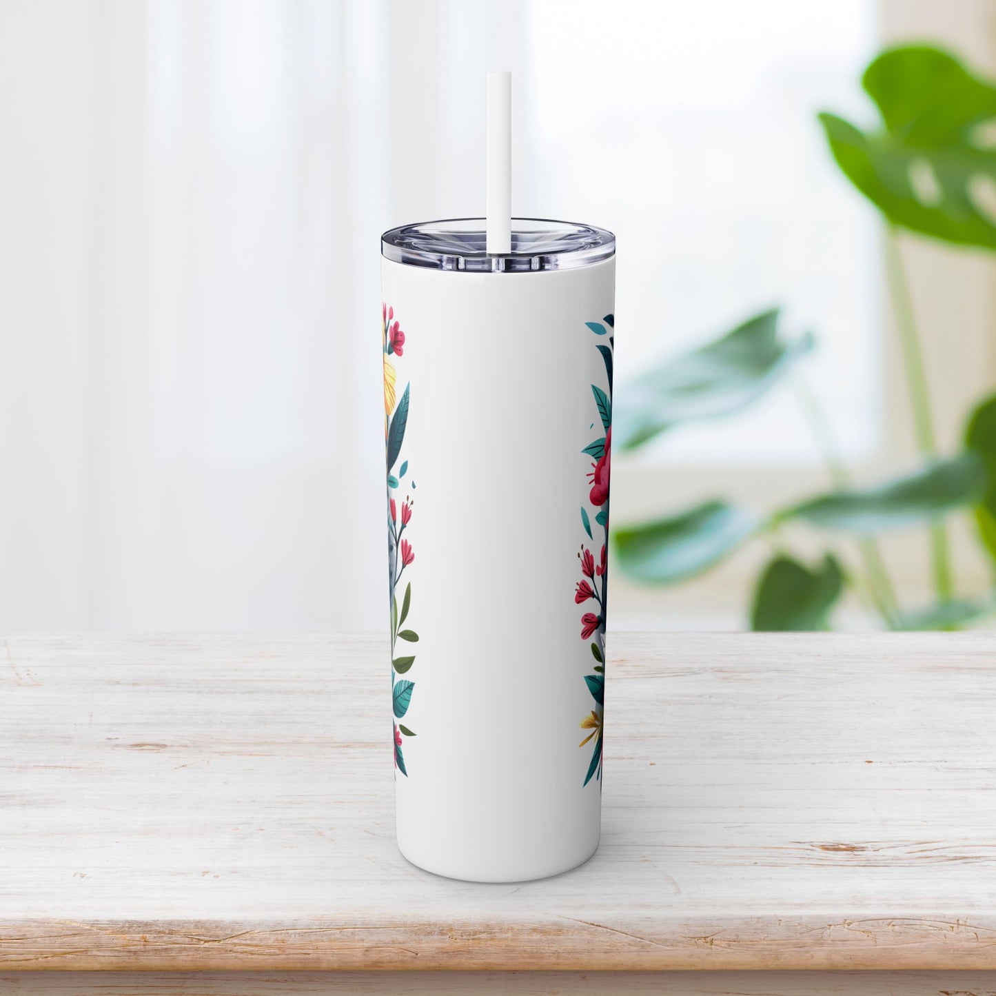 He is Risen Skinny Tumbler with Straw - 20oz