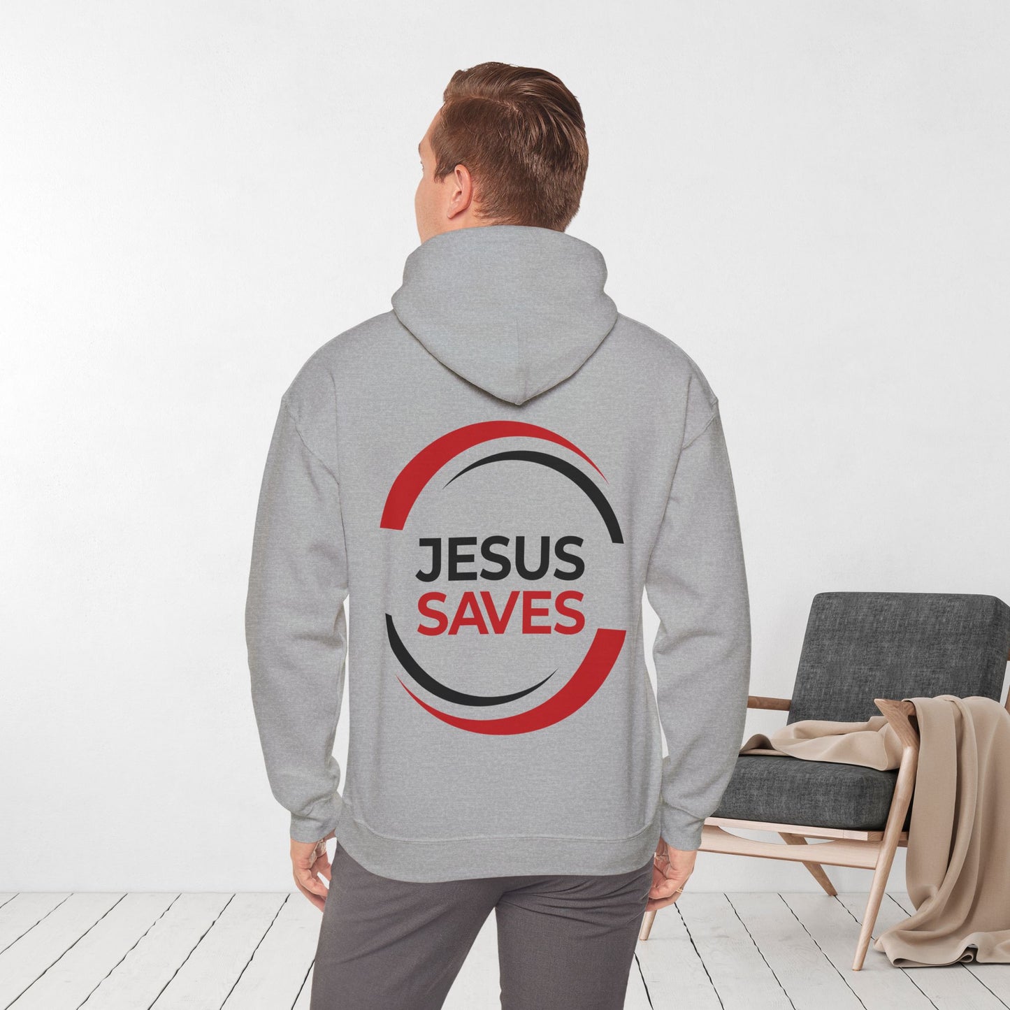 Jesus Saves Hoodie - Acts 4:12 Bible Verse Christian Hoodie