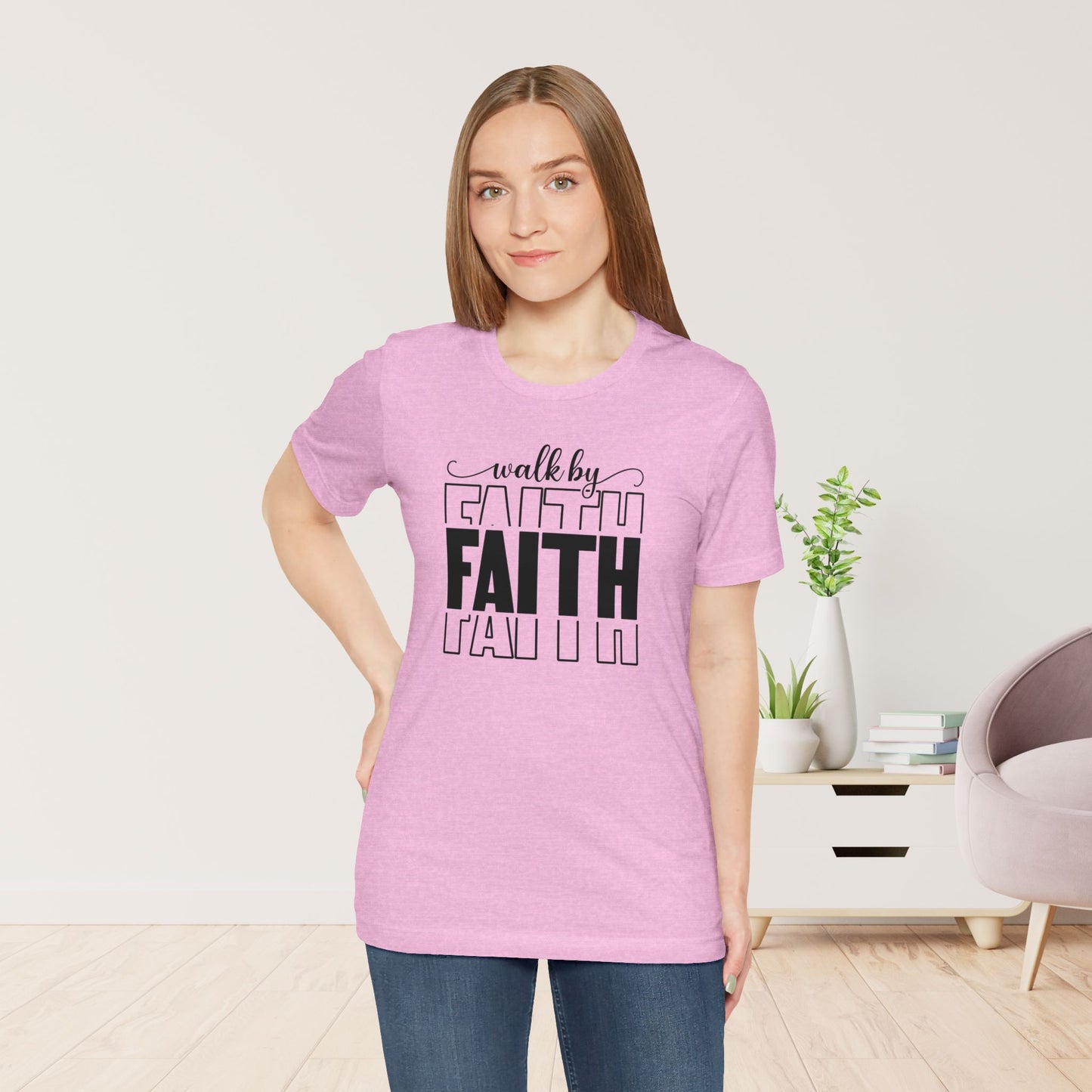 Walk by Faith Christian Soft Cotton Tee