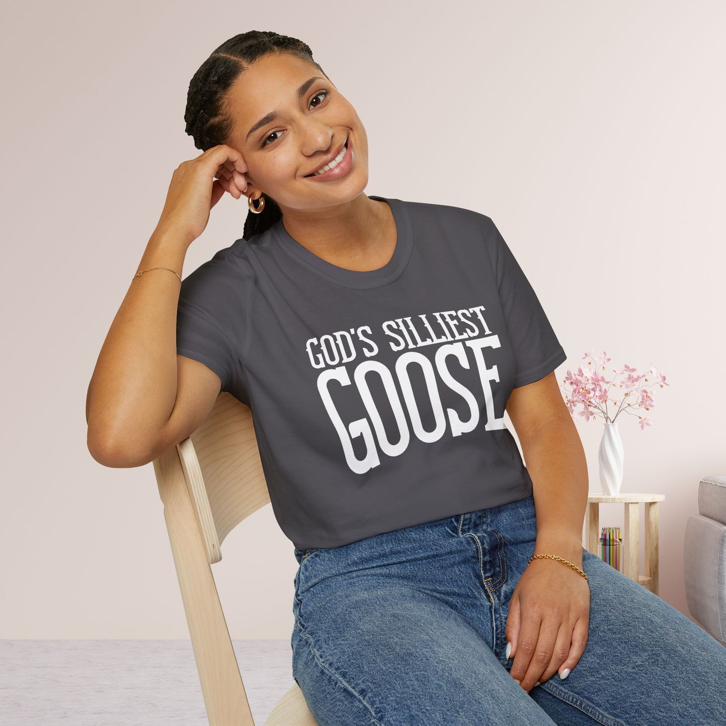 Unisex God's Silliest Goose Softstyle T-shirt