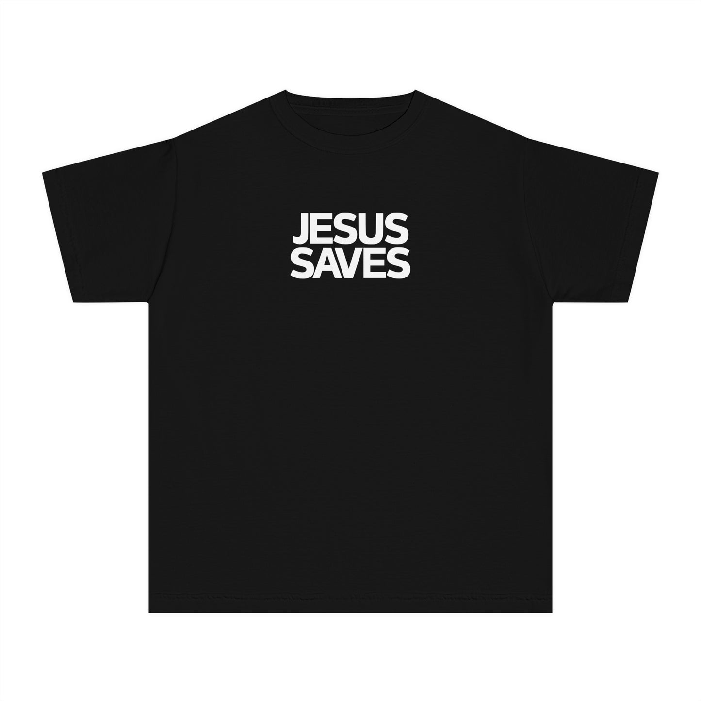 Jesus Saves Comfort Colors Youth Christian Shirt