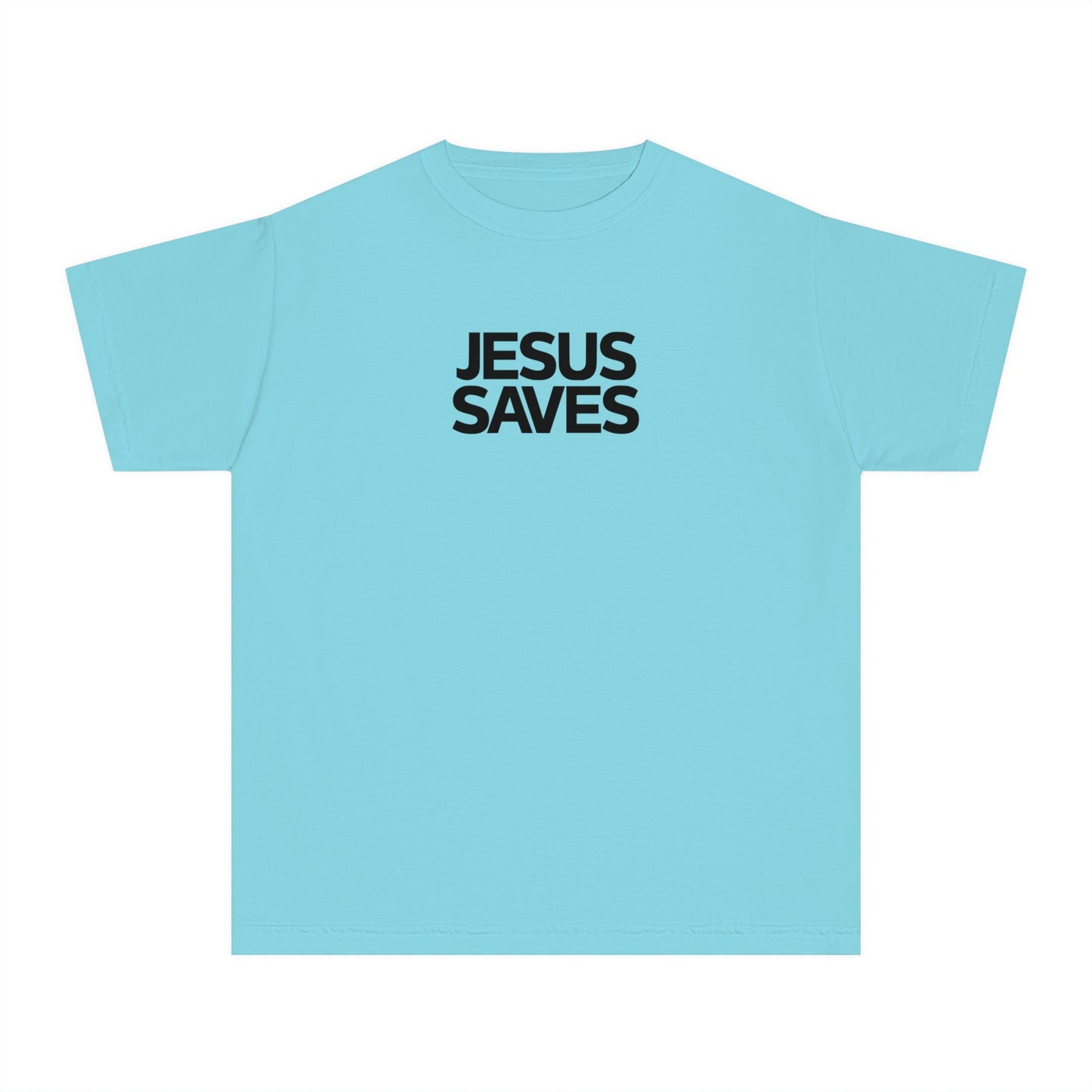 Jesus Saves Comfort Colors Youth Christian Tee