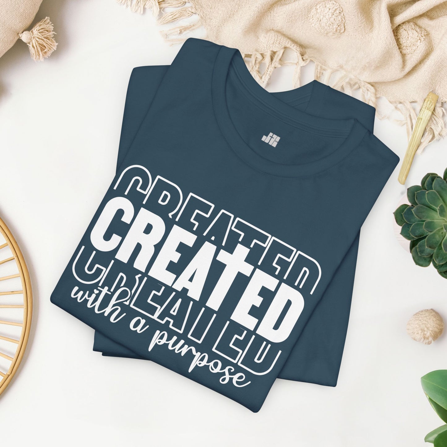 Created with a Purpose Christian Soft Cotton Tee