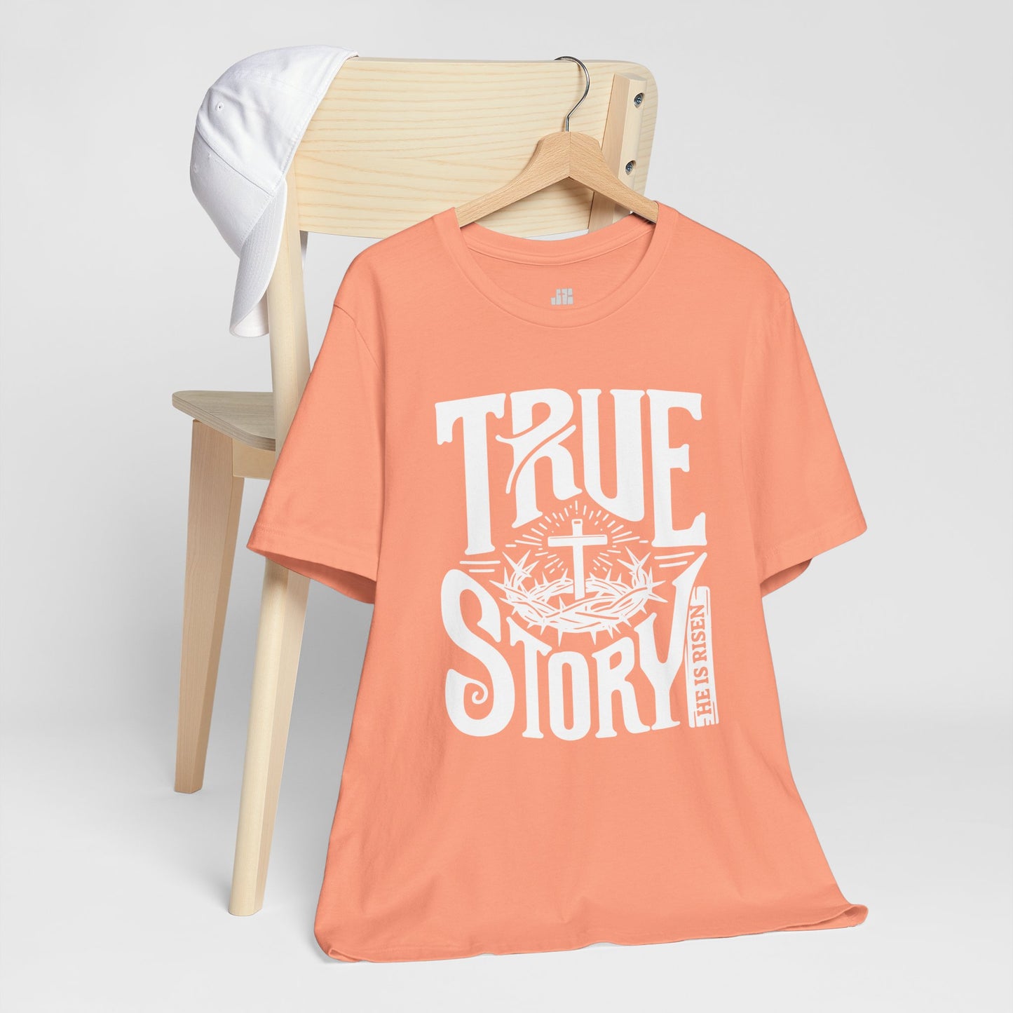 True Story He is Risen Christian Soft Cotton Tee - Easter Shirt