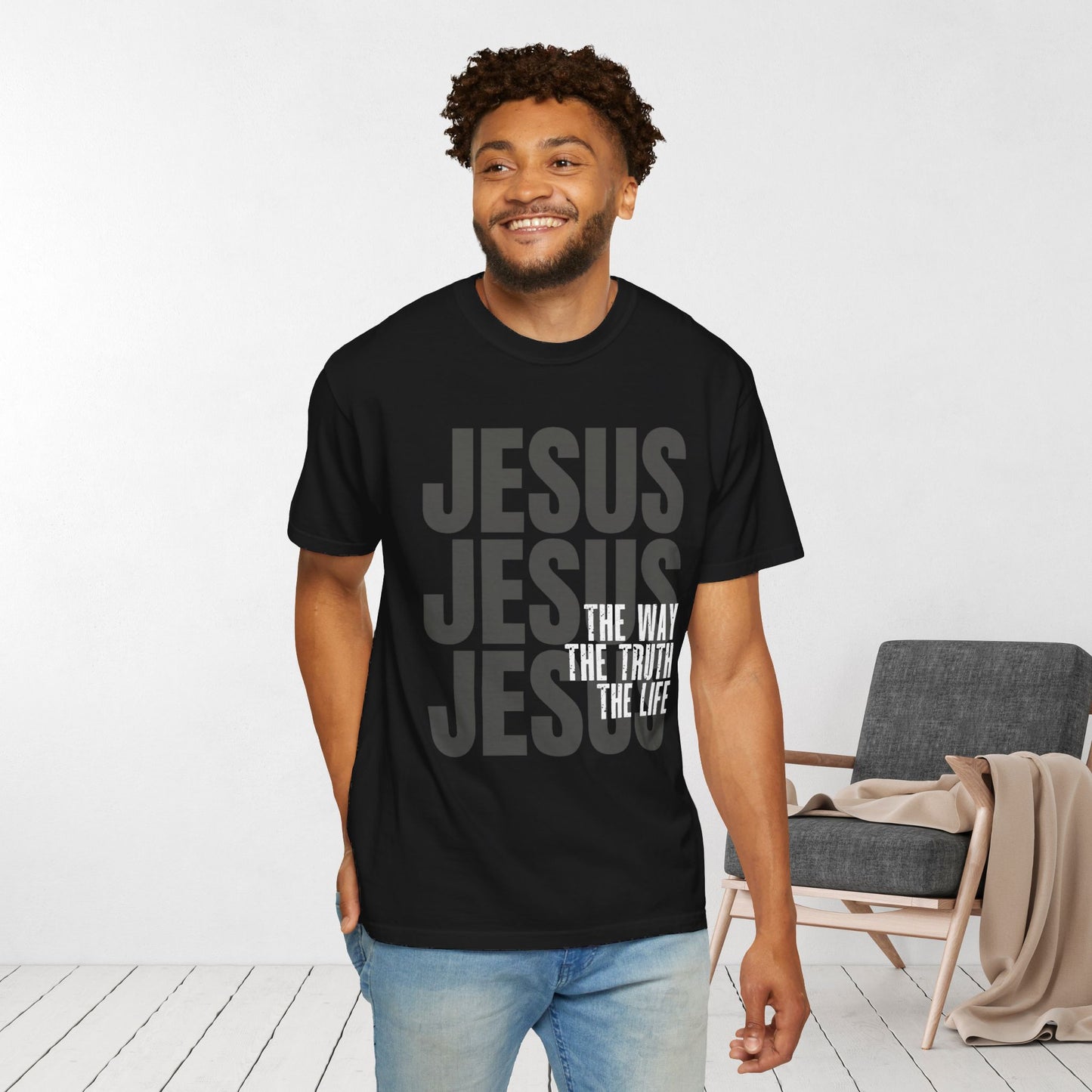 Comfort Colors Jesus Shirt - Bible Verse Shirt John 14:6