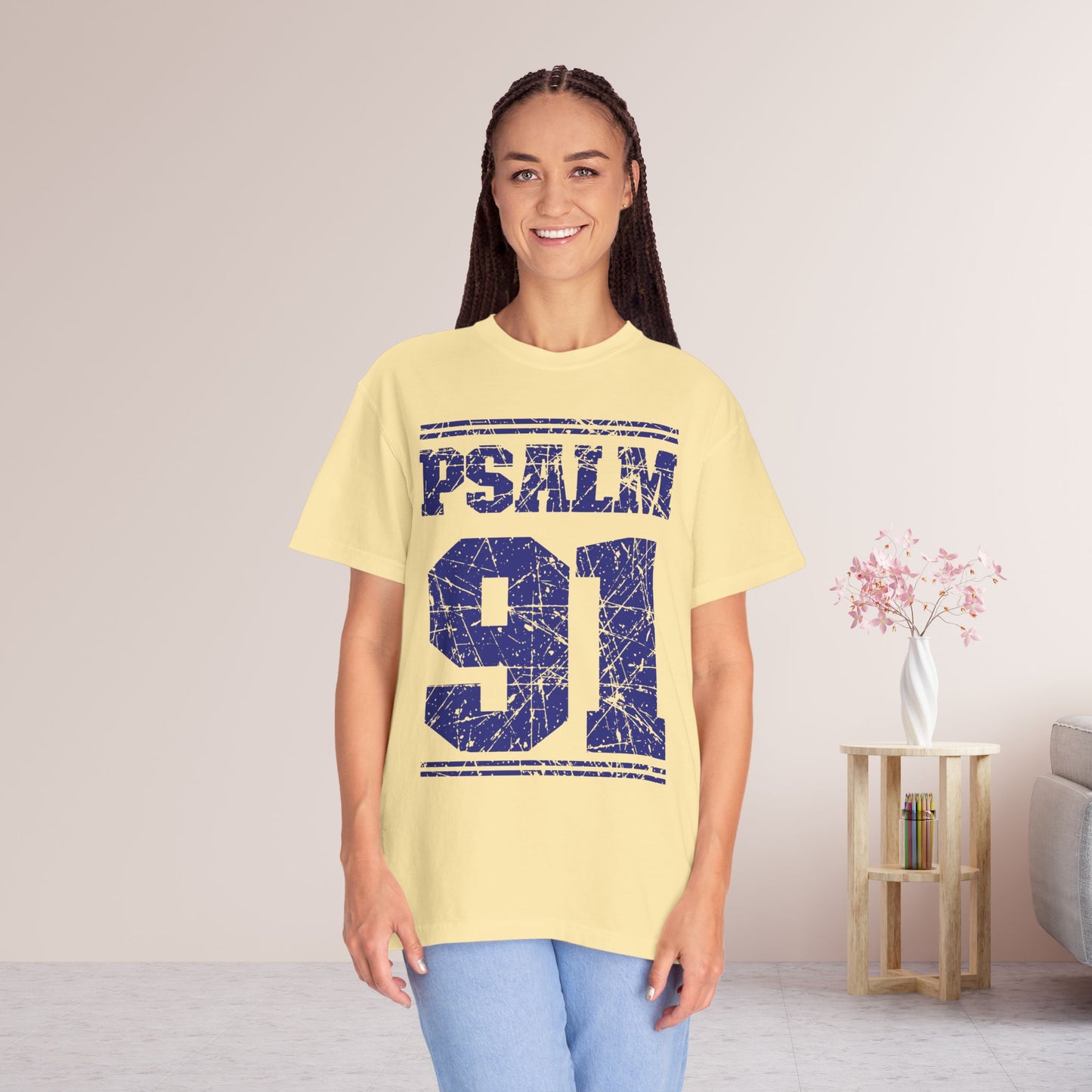 Psalm 91 Comfort Colors Christian Shirt