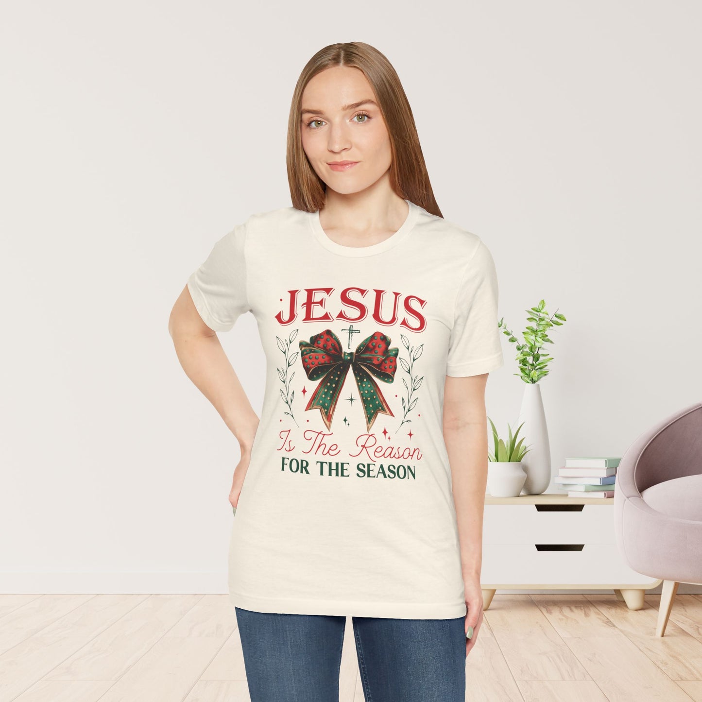 Jesus Is The Reason For The Season Soft Cotton Tee - Christian Christmas Shirt