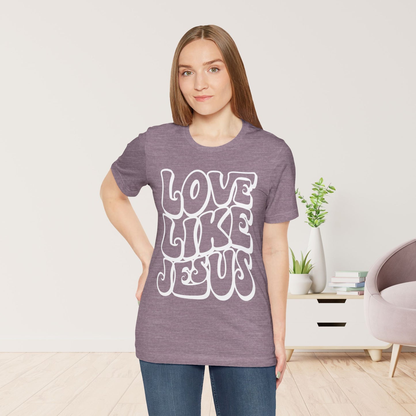 Love Like Jesus Soft Cotton Tee - Christian Shirt