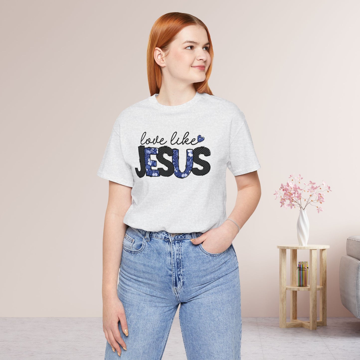 Love Like Jesus Soft Cotton Tee - Christian Shirt