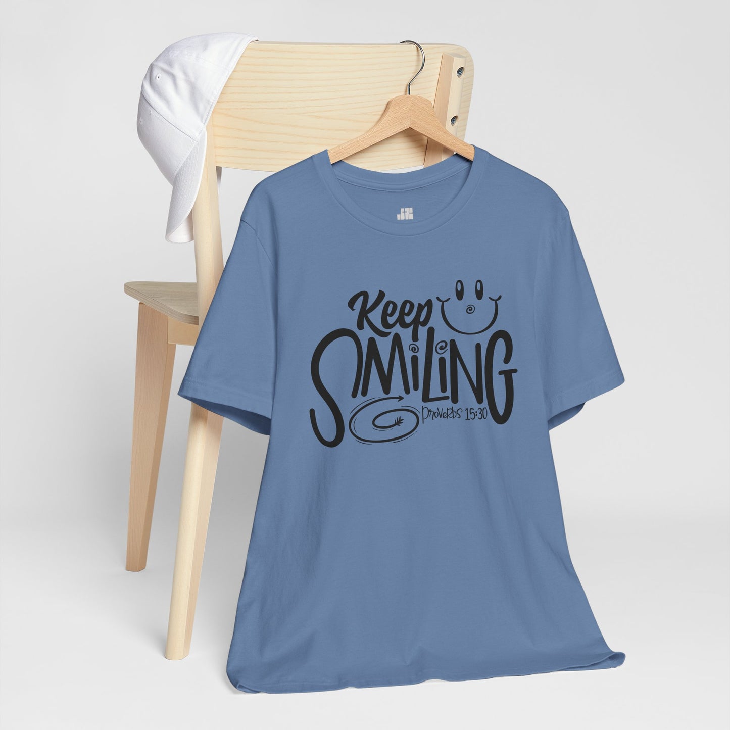 Keep Smiling Soft Cotton Tee - Bible Verse Christian Tee