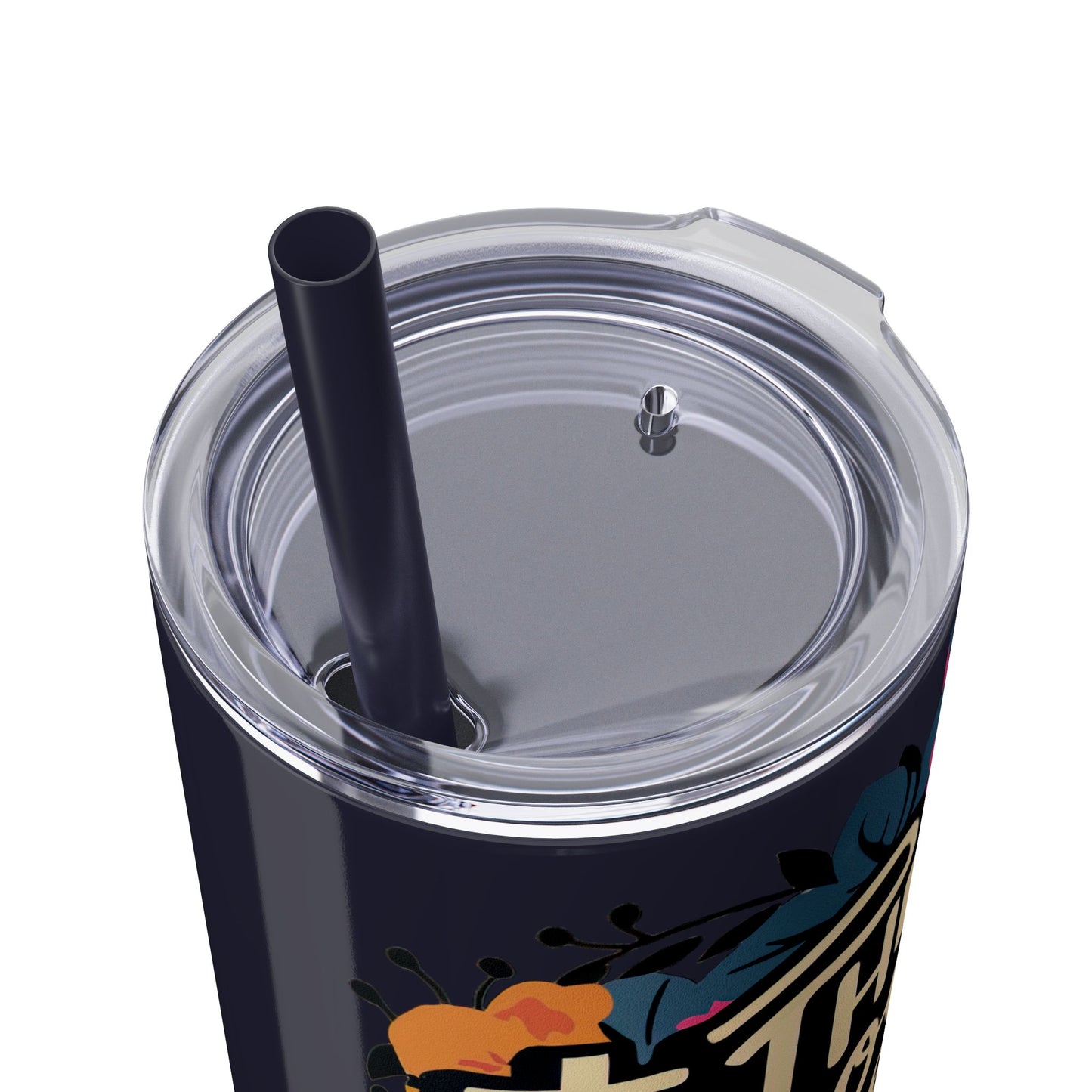 The Cross Has Spoken I Am Forgiven Skinny Tumbler with Straw - 20oz