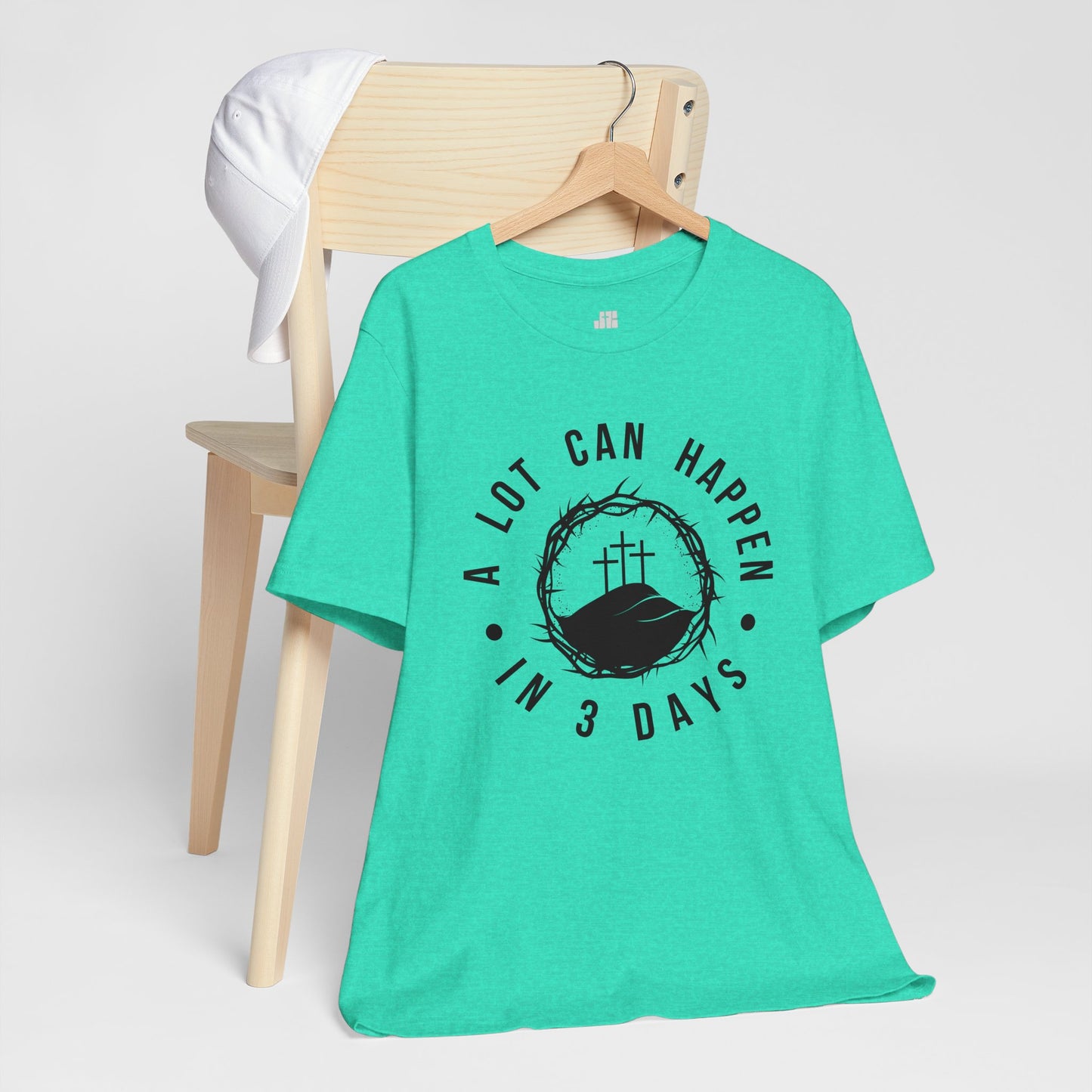 A Lot Can Happen in Three Days Christian Soft Cotton Tee - Easter Shirt