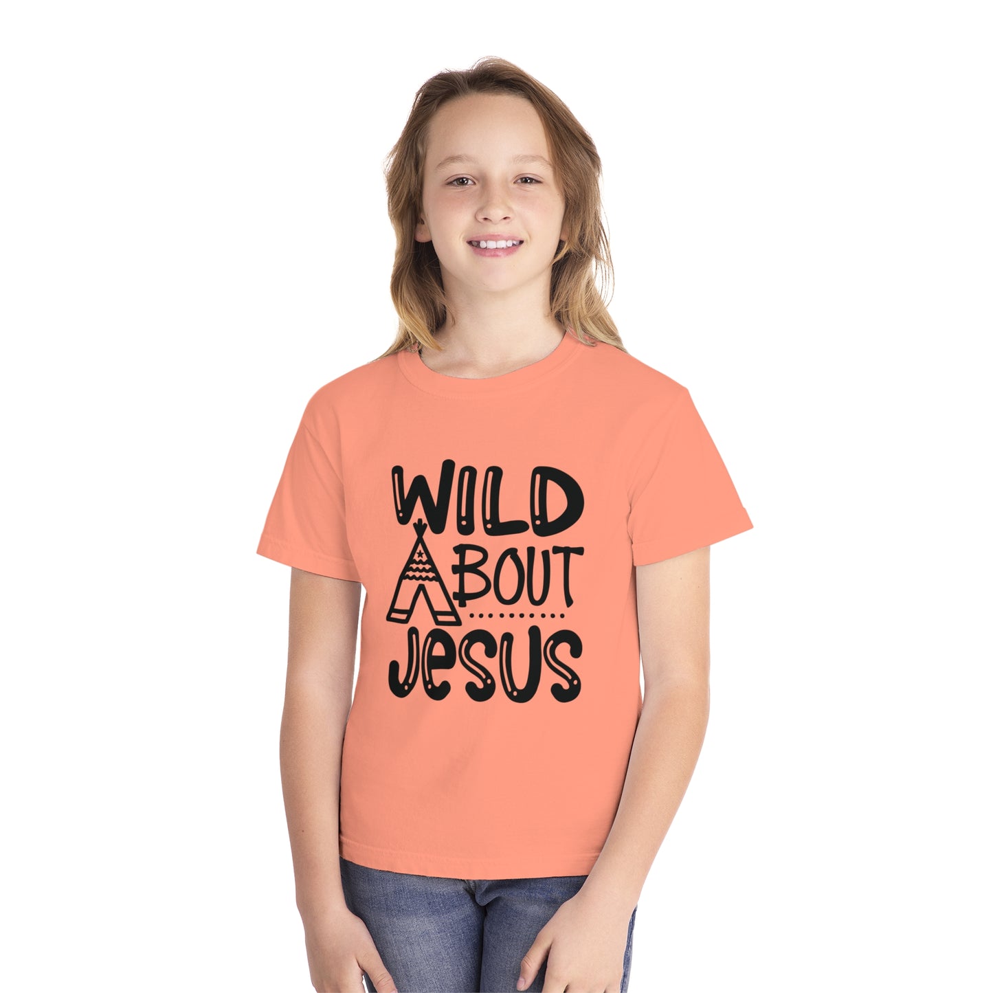 Wild About Jesus Comfort Colors Youth Christian T-shirt