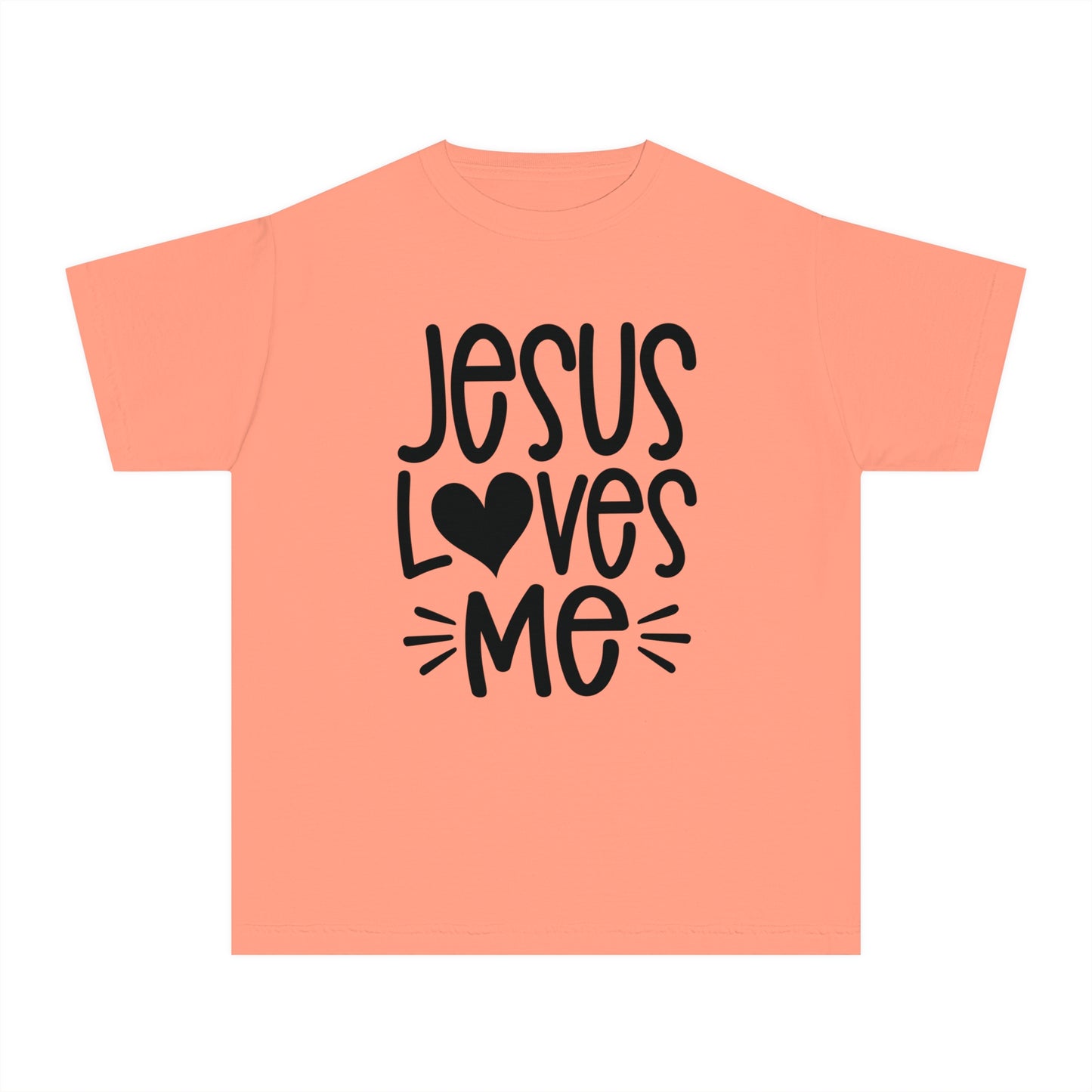 Jesus Loves Me Comfort Colors Youth Christian Tee