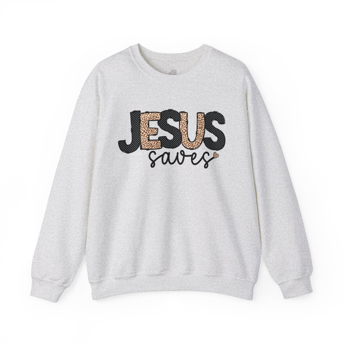 Jesus Saves Sweatshirt - Christian Crewneck Pullover