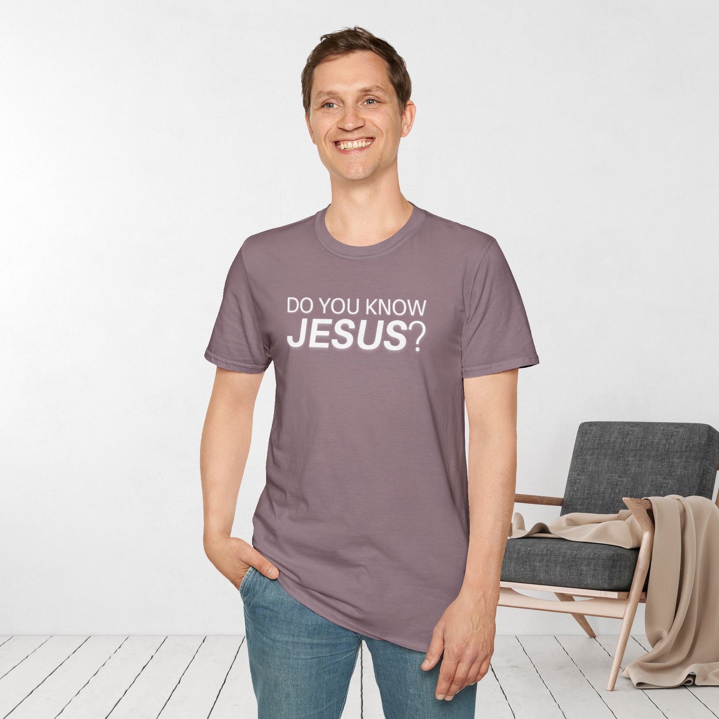 Do You Know Jesus Softstyle T-shirt - Trendy  Christian T-shirt