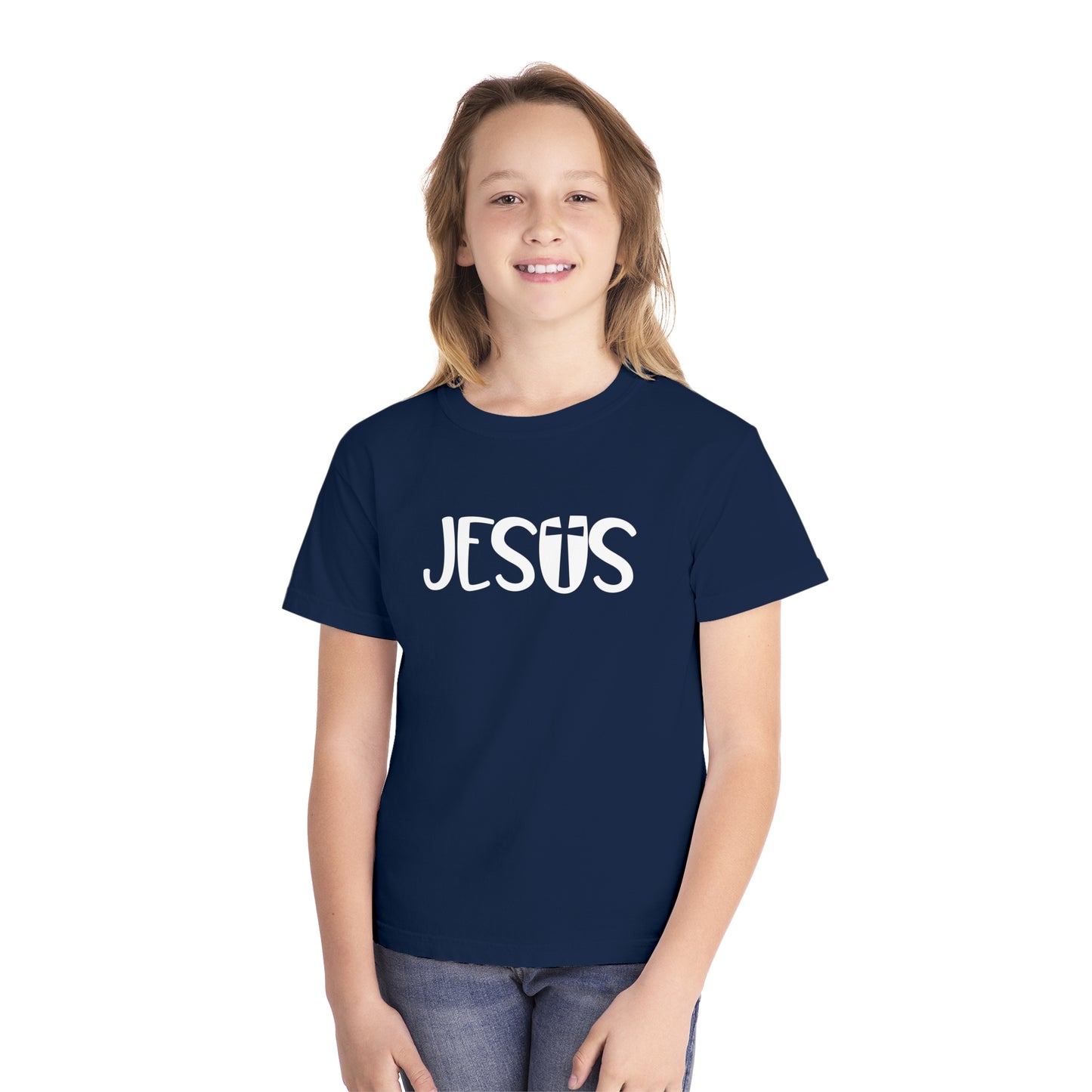 Jesus Comfort Colors Youth Christian Shirt