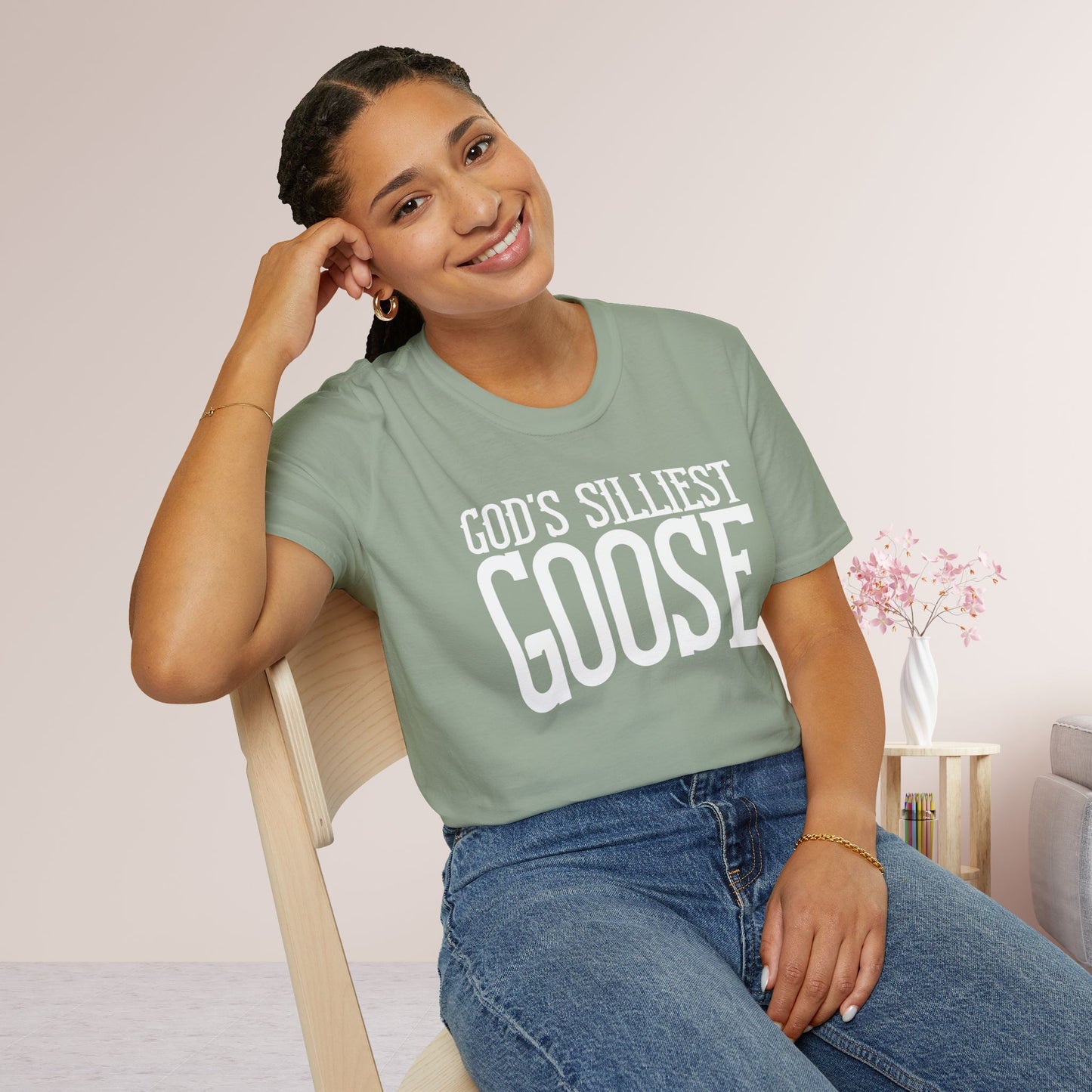 Unisex God's Silliest Goose Softstyle T-shirt