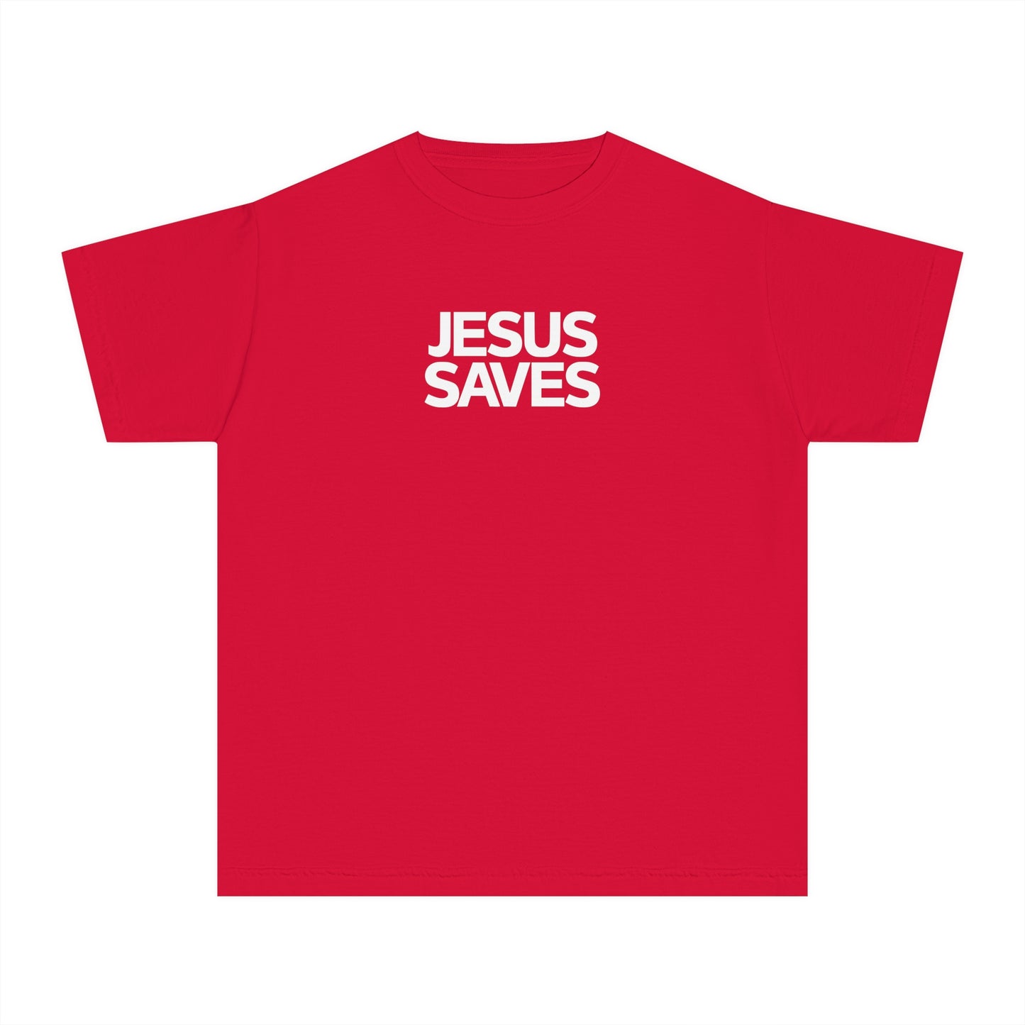 Jesus Saves Comfort Colors Youth Christian Shirt