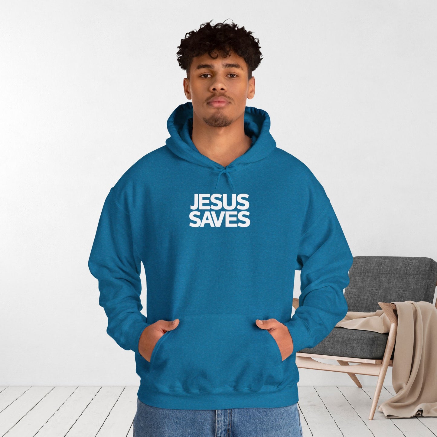 Unisex Jesus Saves Hoodie - Christian Hoodie