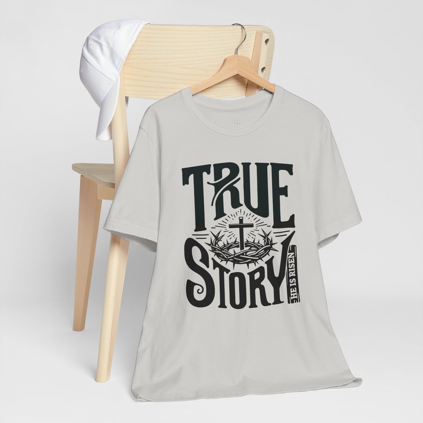 True Story He is Risen Christian Soft Cotton Tee - Easter Shirt