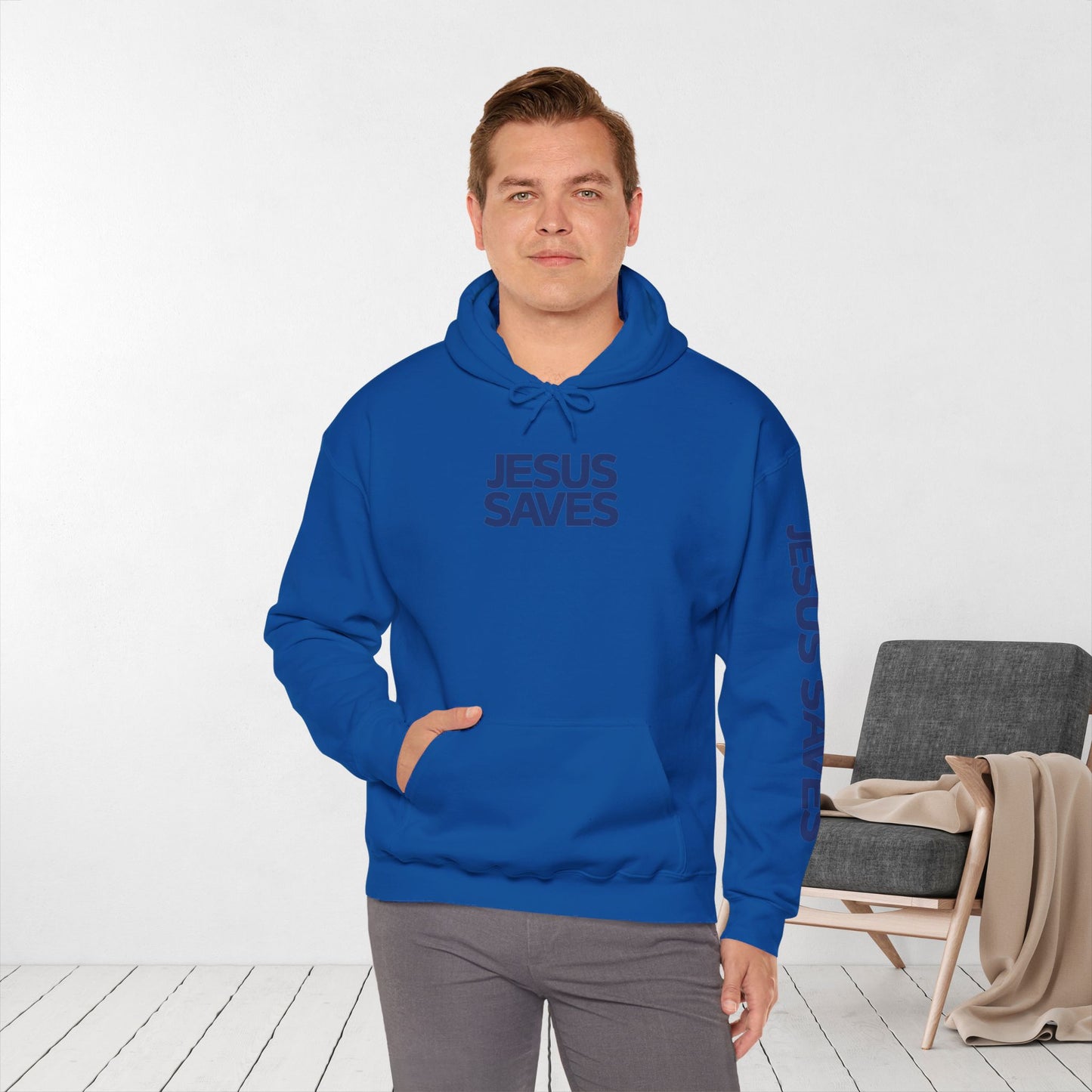 Jesus Saves Hoodie - Acts 4:12 Bible Verse Christian Hoodie