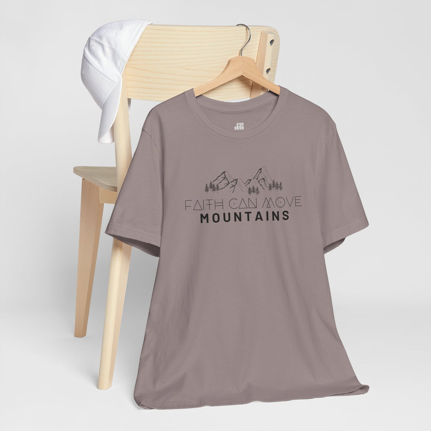 Faith Can Move Mountains Soft Cotton Tee - Matthew 17:20 Bible Verse Shirt