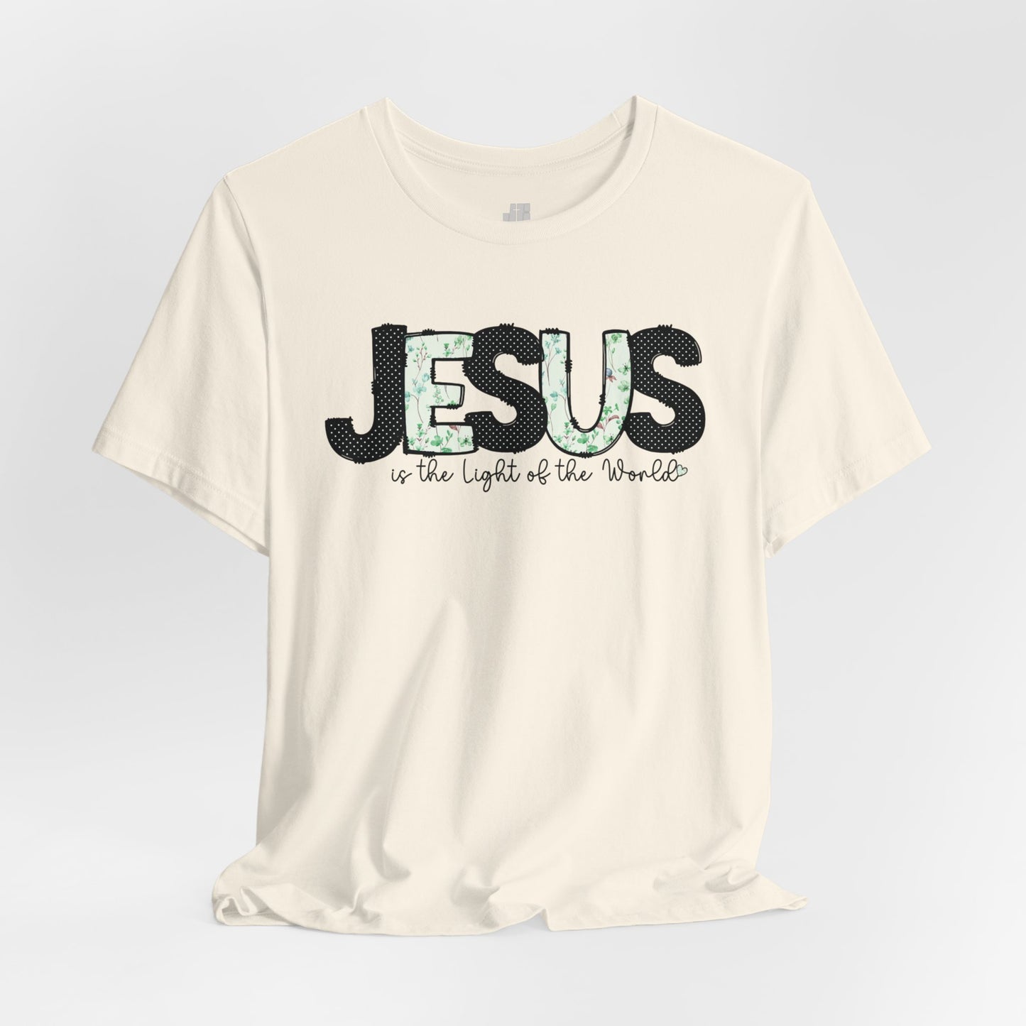 Jesus is the Light of the World Soft Cotton Tee - Christian Shirt