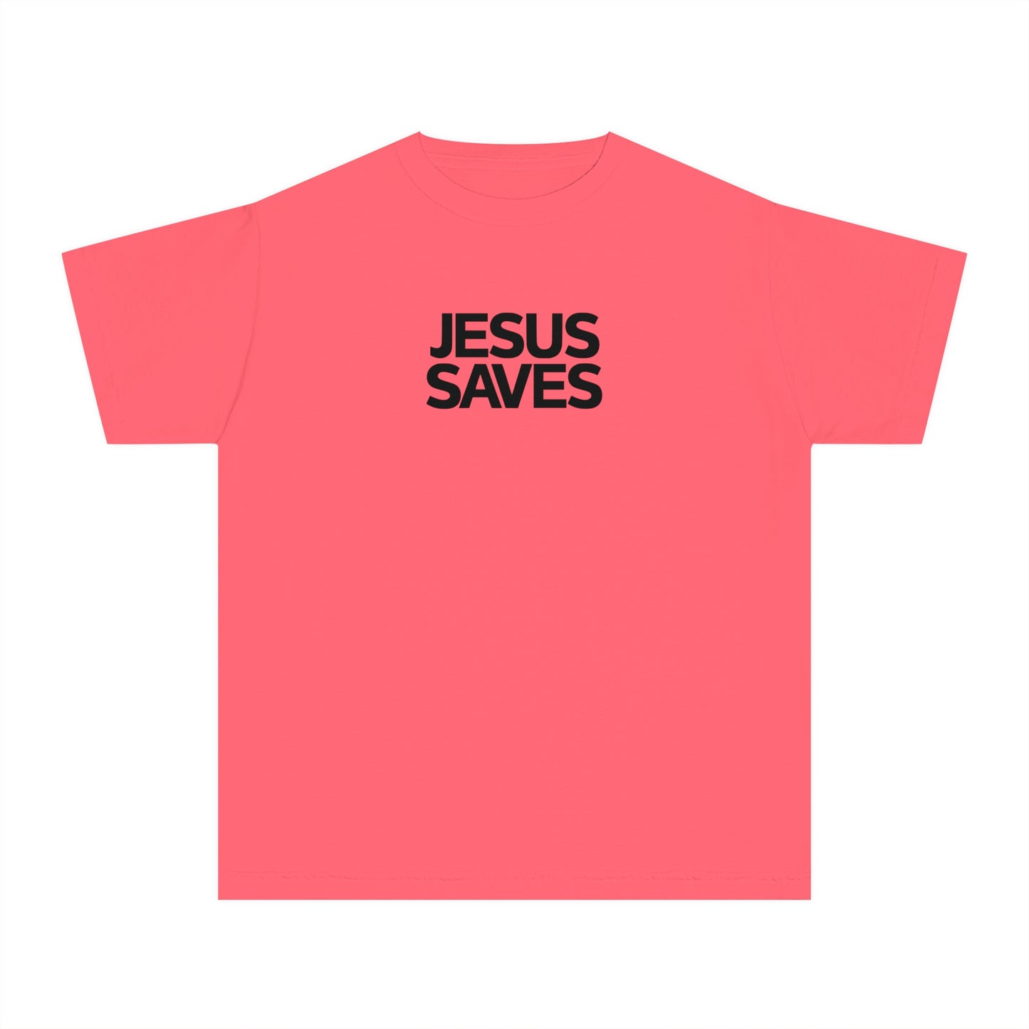 Jesus Saves Comfort Colors Youth Christian Tee