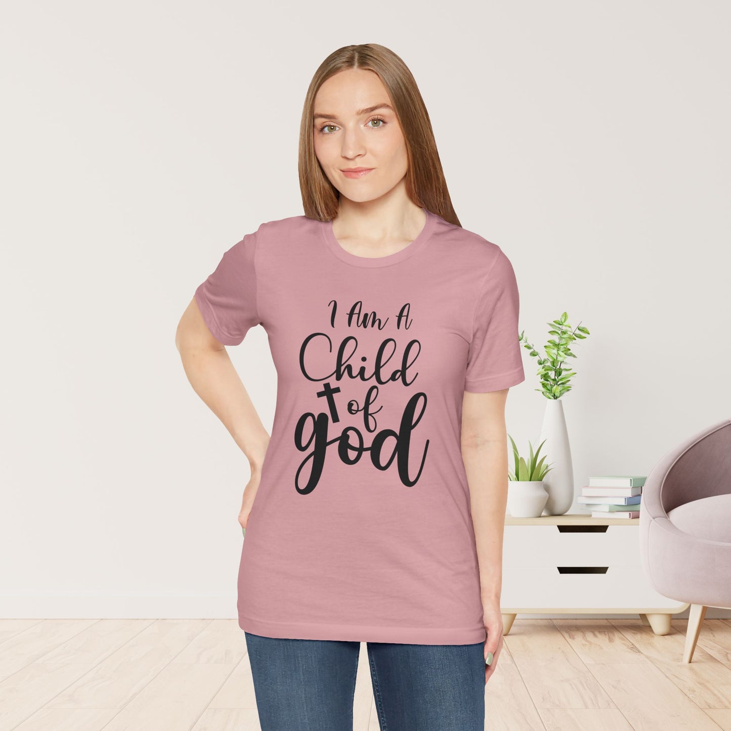 I Am A Child of God Soft Cotton Tee - Christian Tee