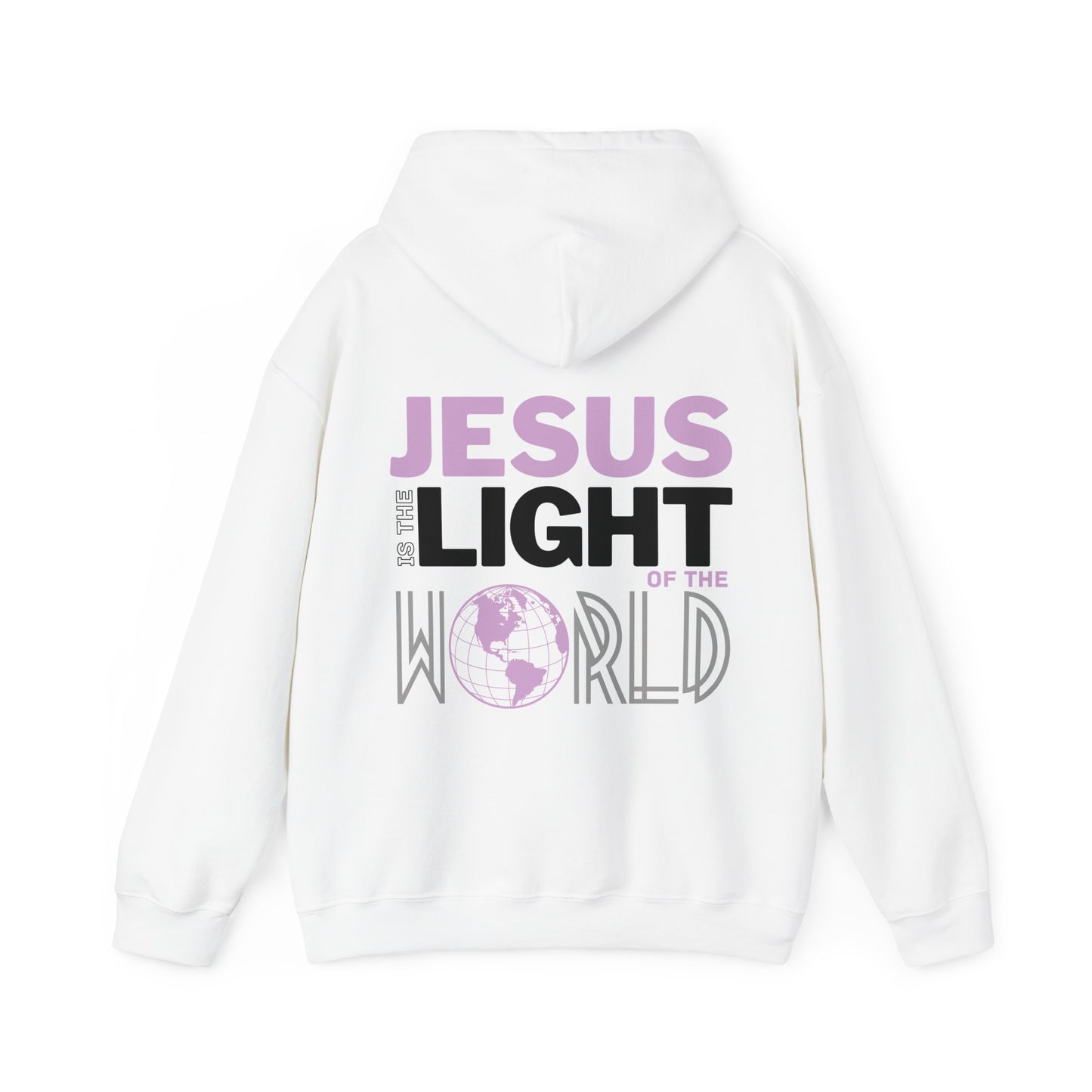 Jesus is the Light of the World Hoodie - John 8:12 Bible Verse Christian Hoodie