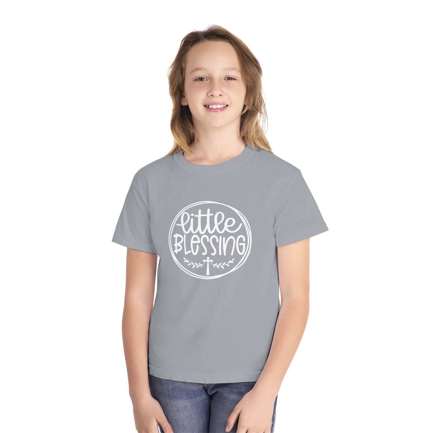 Little Blessing Comfort Colors Youth Christian Shirt