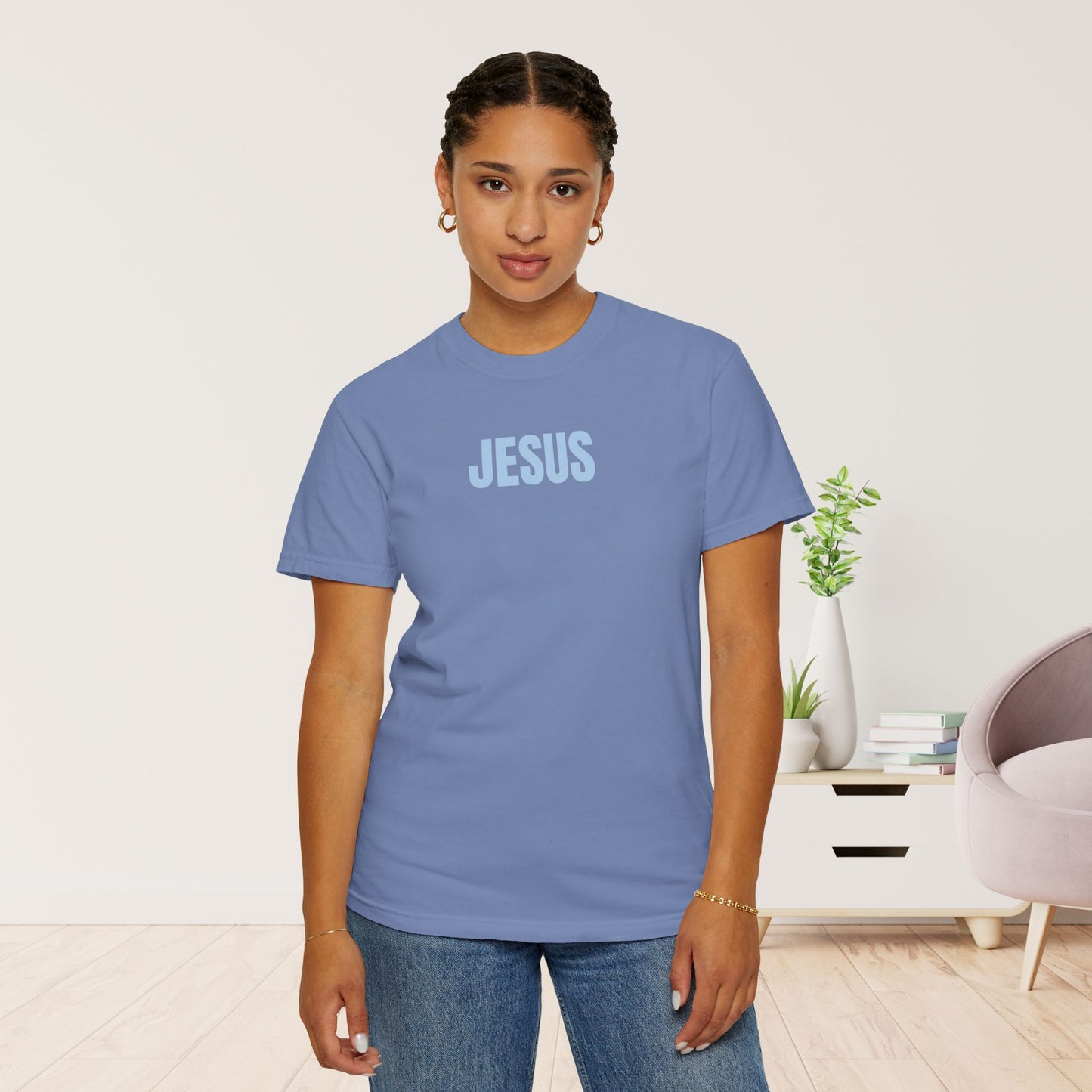 Follow Jesus Comfort Colors Shirt - John 8:12 Tee