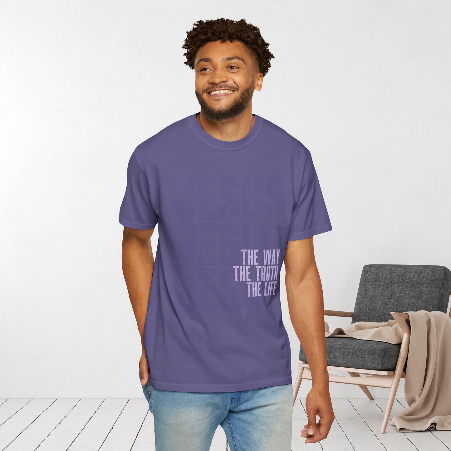 Comfort Colors Jesus Shirt - Bible Verse Shirt John 14:6