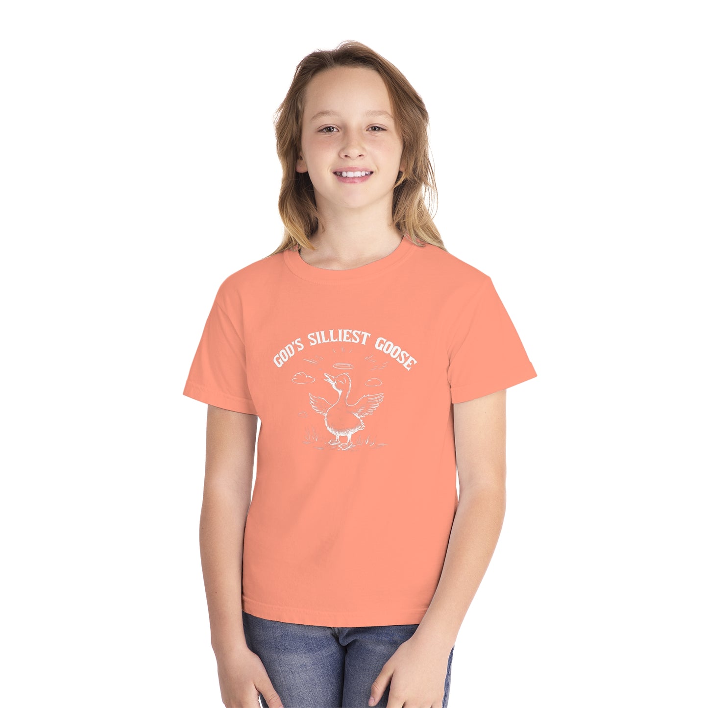 God's Silliest Goose Comfort Colors Youth Christian Tee