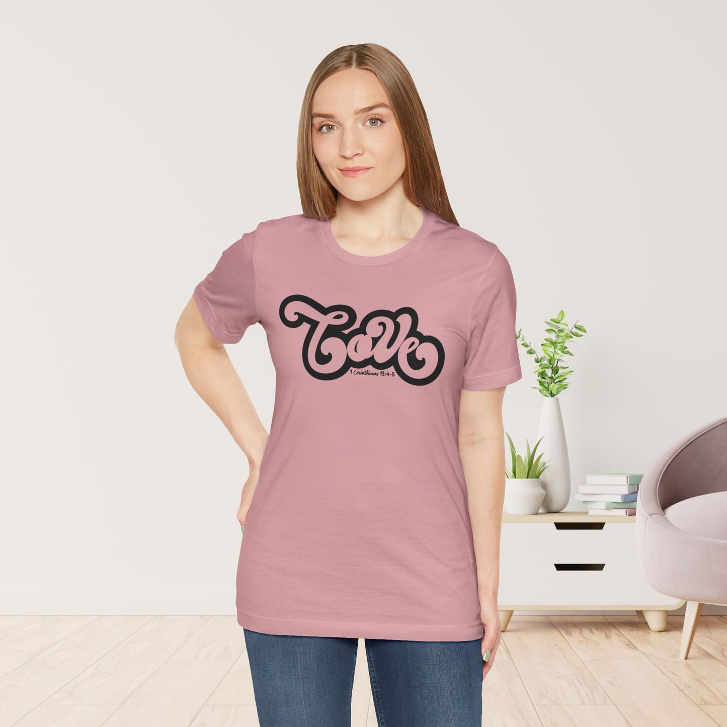 Love Shirt - Bible Verse Christian Soft Cotton Tee